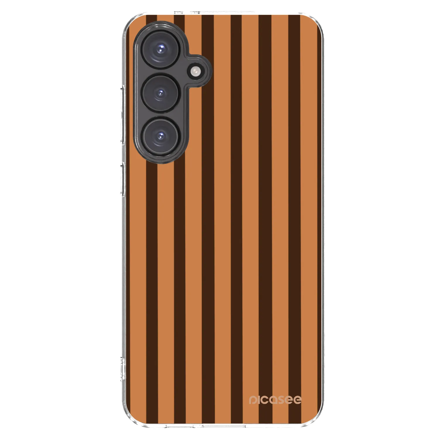 Picasee διαφανής θήκη σιλικόνης Samsung Galaxy S24 FE S721B - Caramel lines