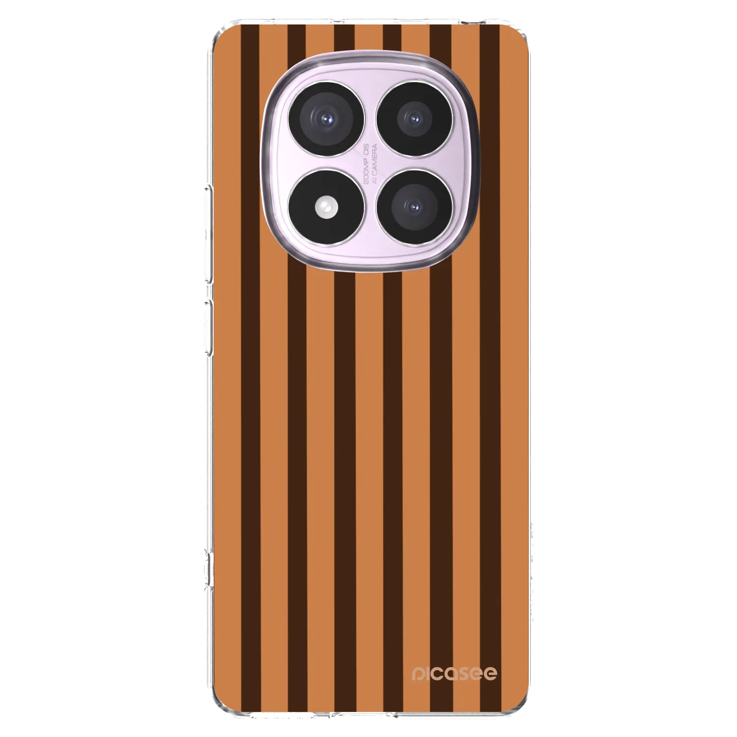Picasee διαφανής θήκη σιλικόνης Xiaomi Redmi Note 14 Pro 5G - Caramel lines