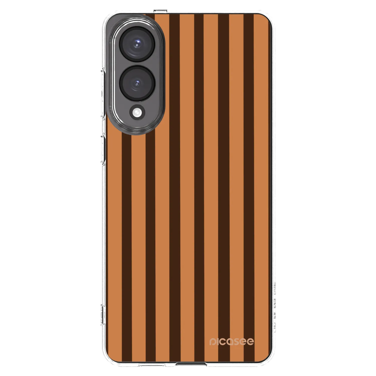 Picasee διαφανής θήκη σιλικόνης Samsung Galaxy S25 Edge 5G - Caramel lines