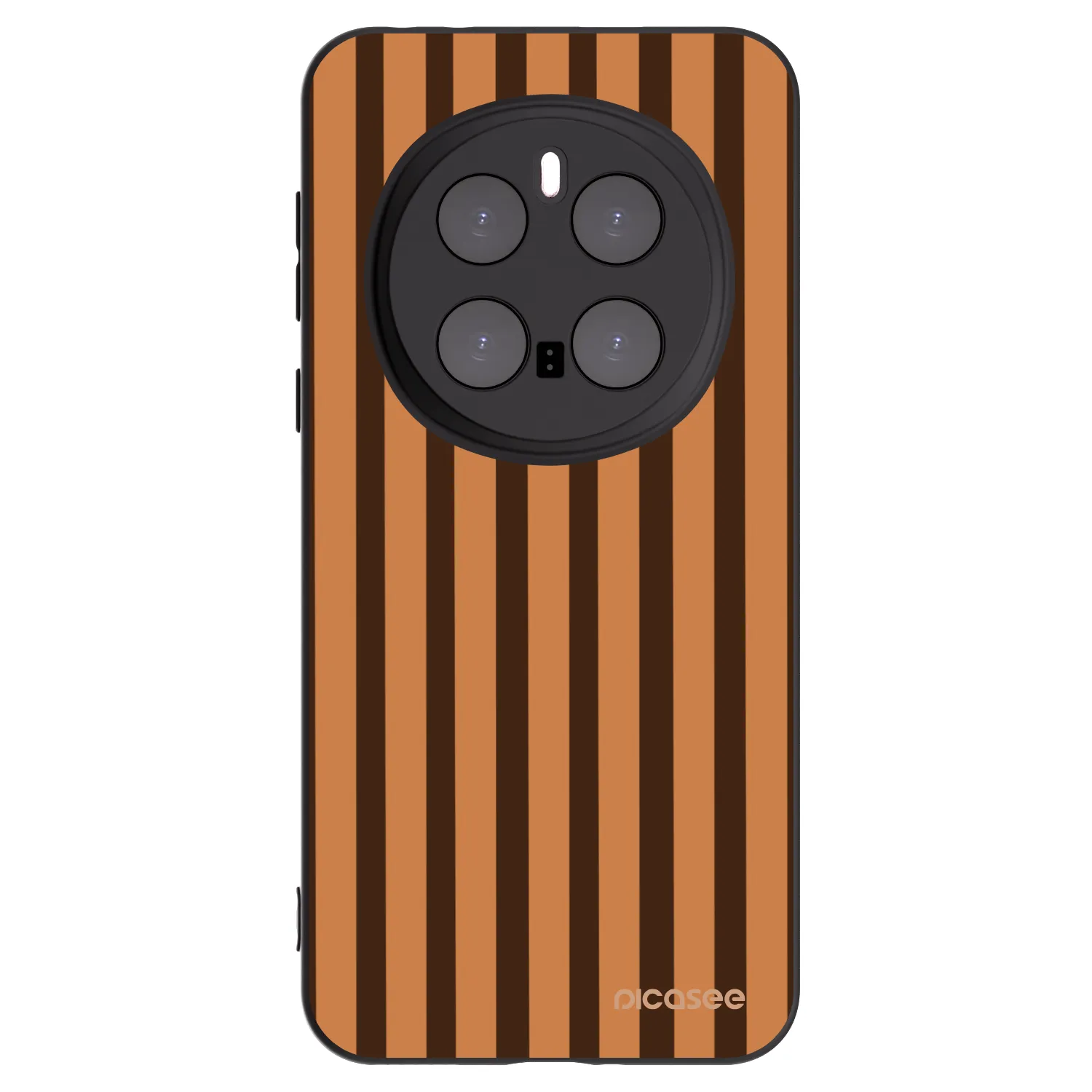 Picasee Μαύρη θήκη σιλικόνης για Honor Magic7 Pro 5G - Caramel lines