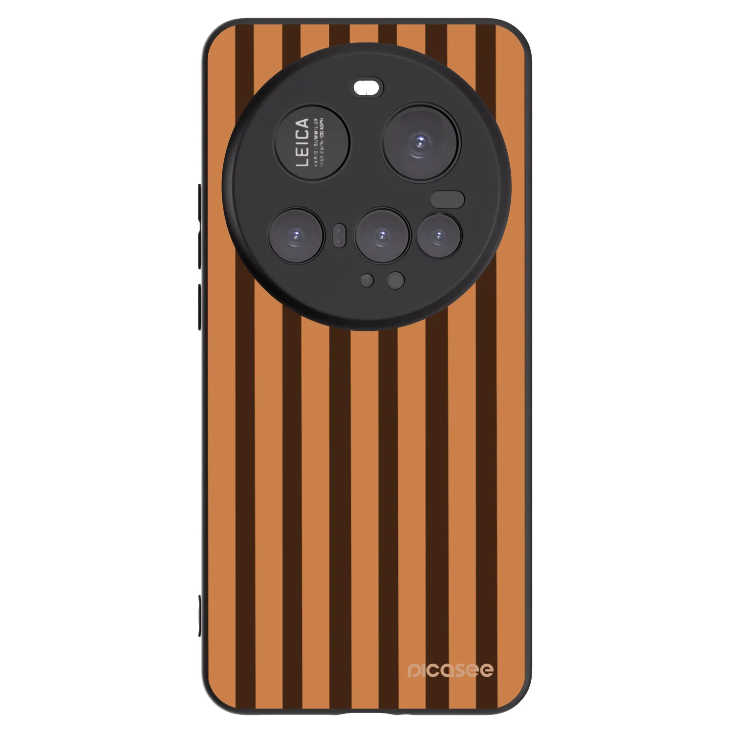 Picasee Μαύρη θήκη σιλικόνης για Xiaomi 15 Ultra - Caramel lines