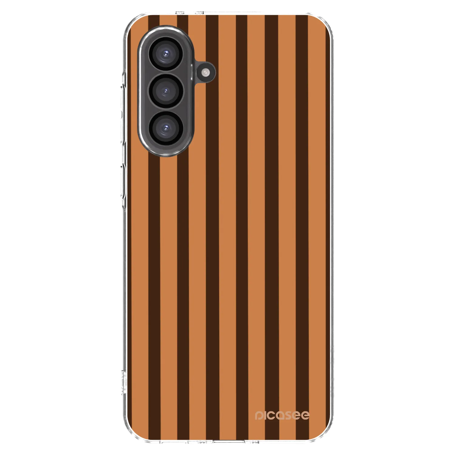 Picasee διαφανής θήκη σιλικόνης Samsung Galaxy A36 5G - Caramel lines