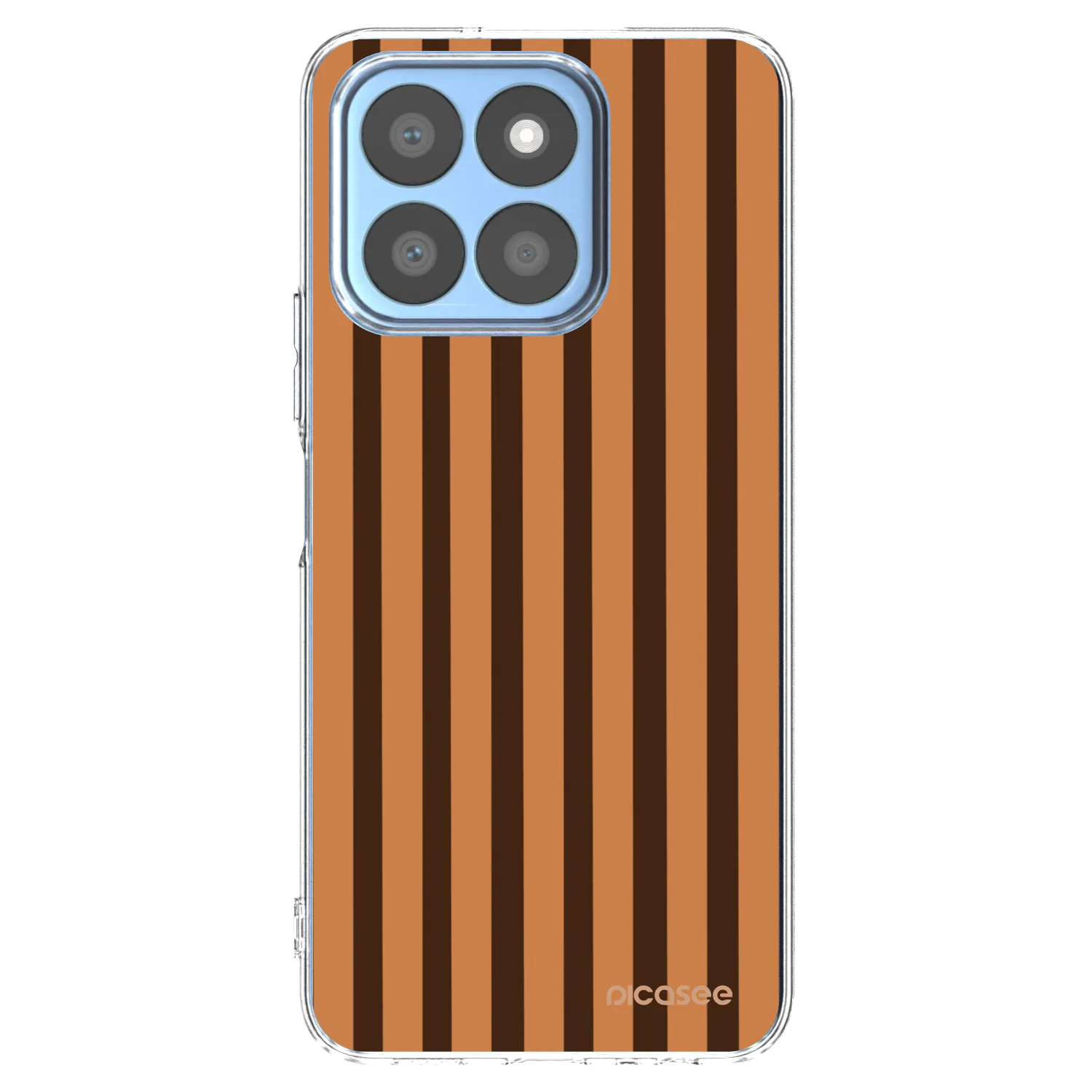 Picasee διαφανής θήκη σιλικόνης Honor X8c - Caramel lines