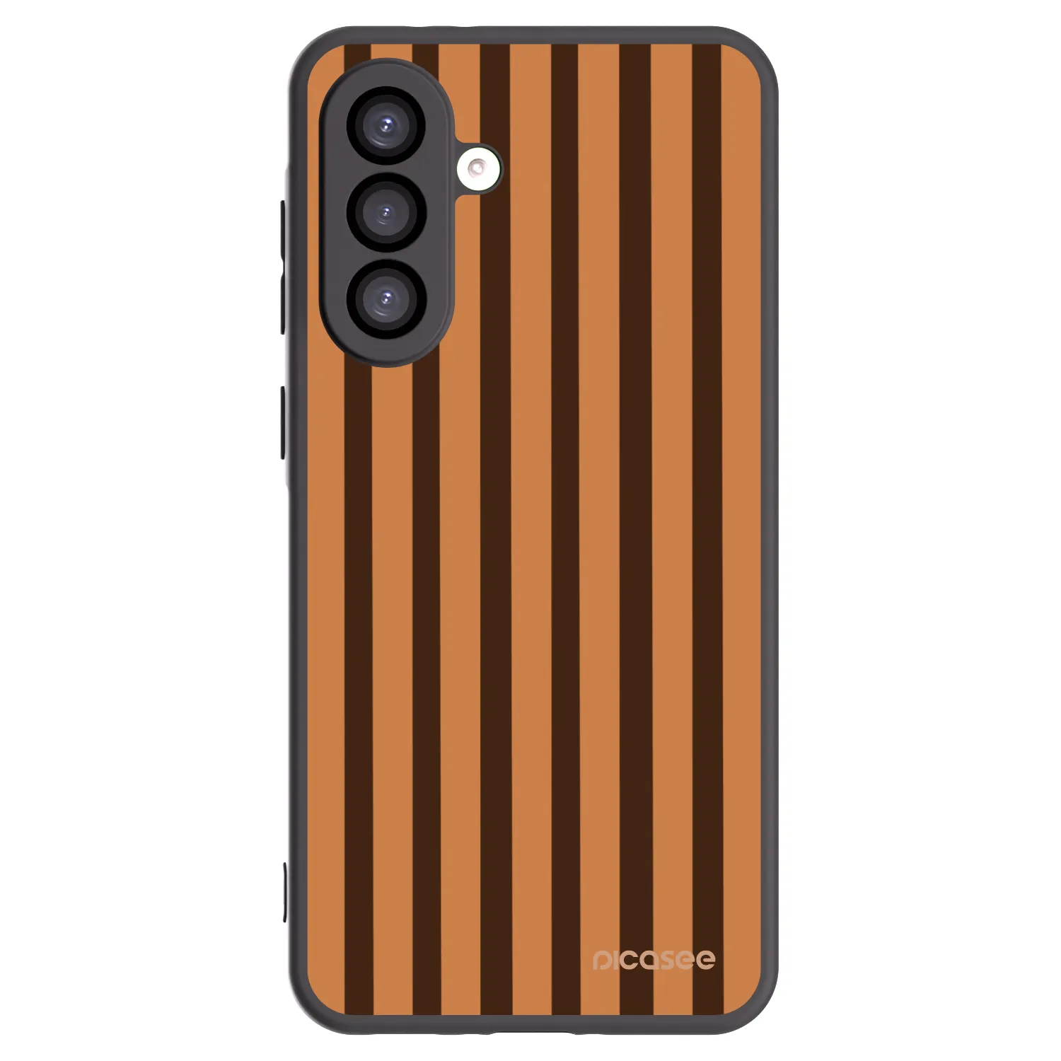 Picasee Μαύρη θήκη σιλικόνης για Samsung Galaxy A26 5G A266B - Caramel lines