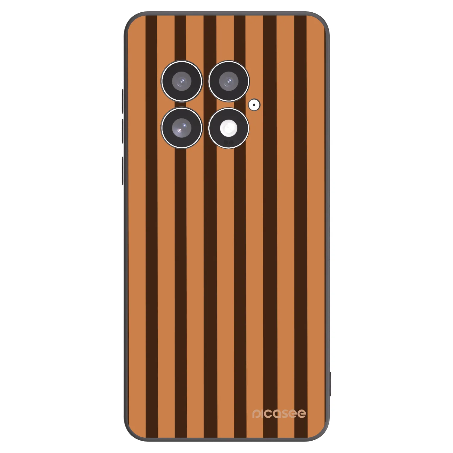 Picasee Μαύρη θήκη σιλικόνης για OnePlus 13 5G - Caramel lines