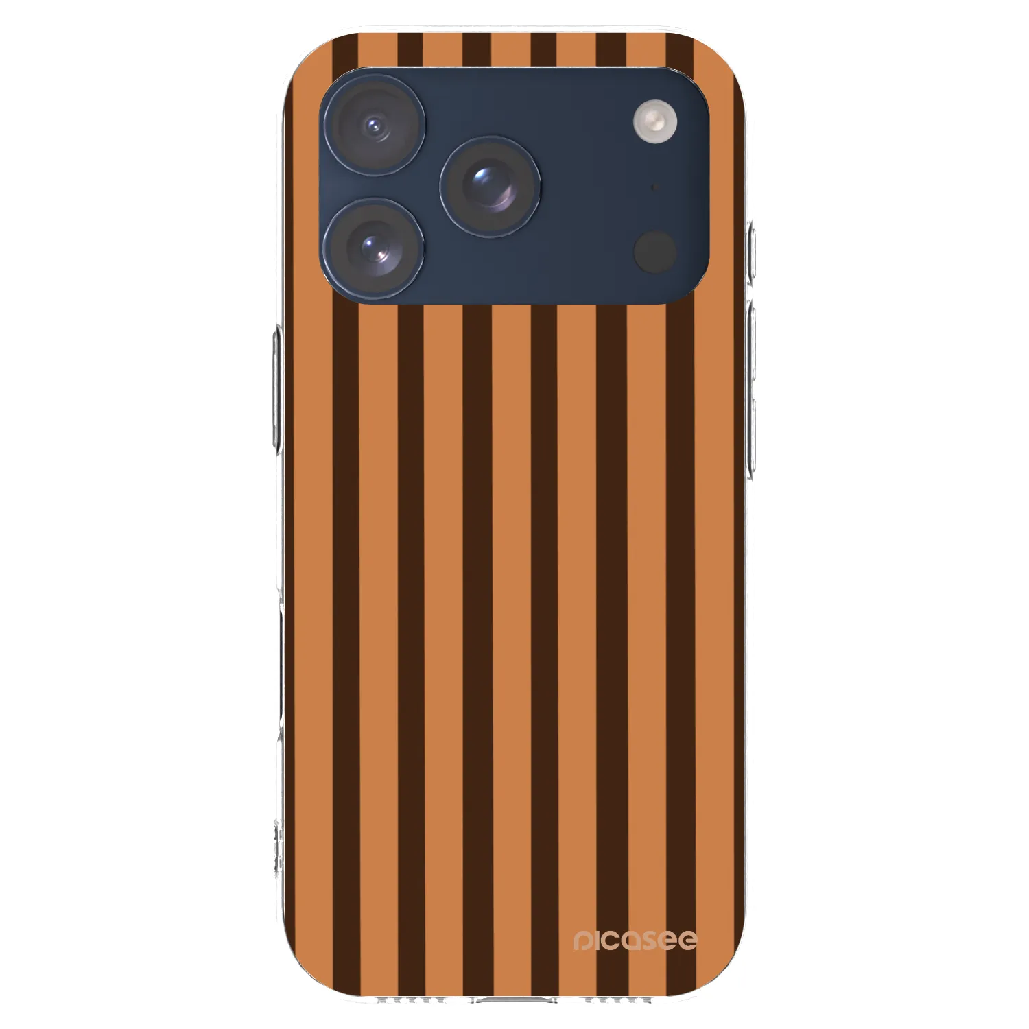 Picasee διαφανής θήκη σιλικόνης Apple iPhone 17 Pro - Caramel lines