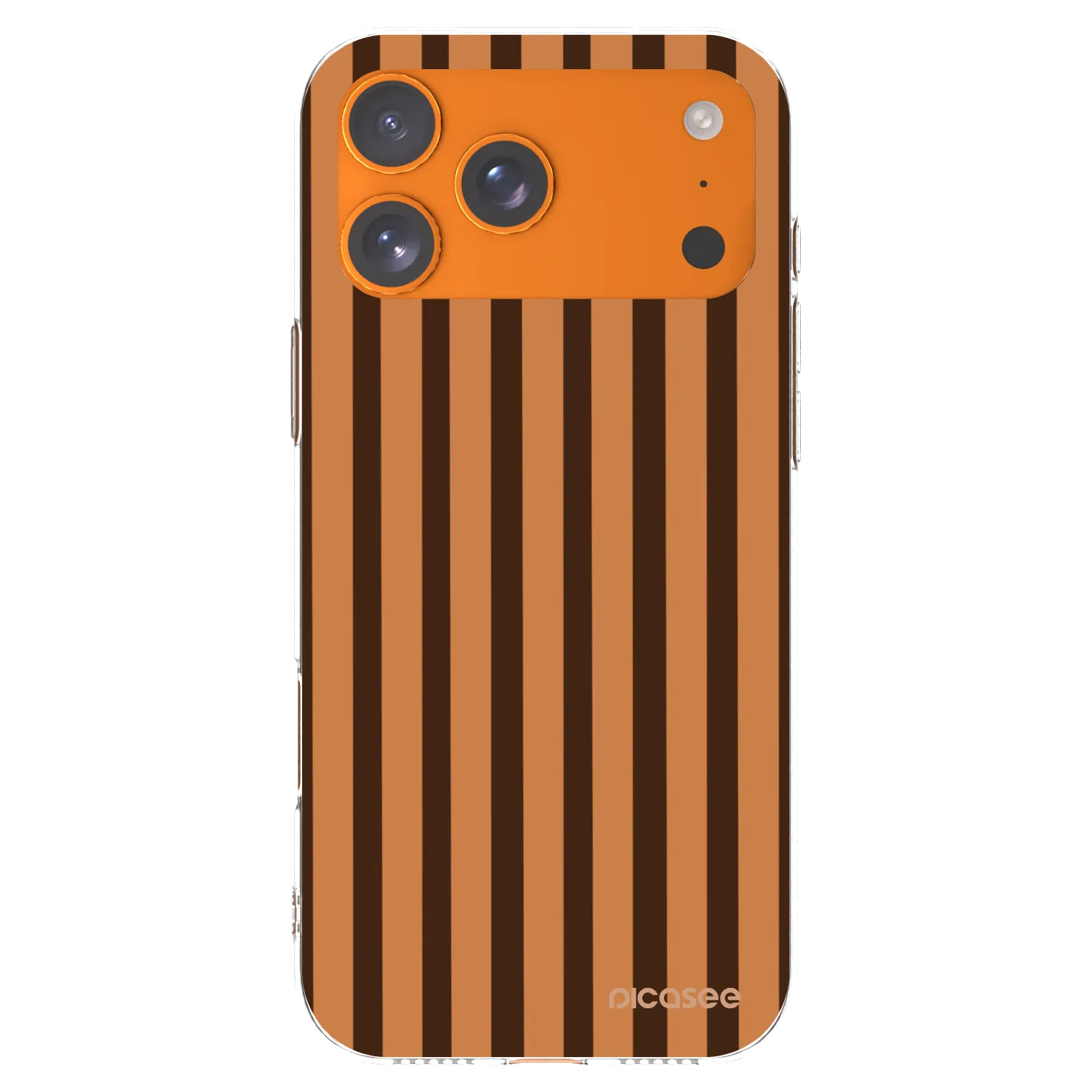 Picasee διαφανής θήκη σιλικόνης Apple iPhone 17 Pro Max - Caramel lines