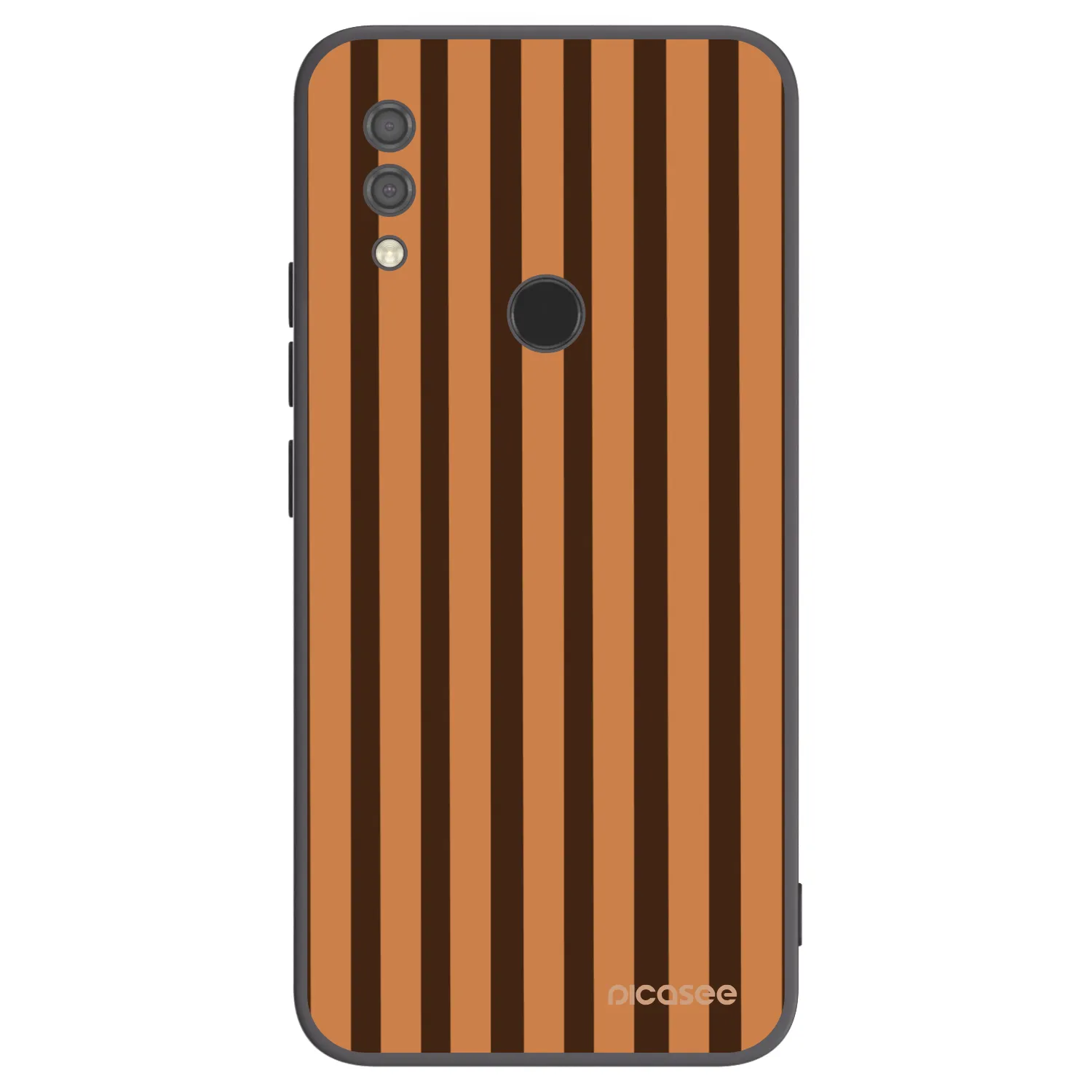 Picasee Μαύρη θήκη σιλικόνης για Xiaomi Redmi 7 - Caramel lines
