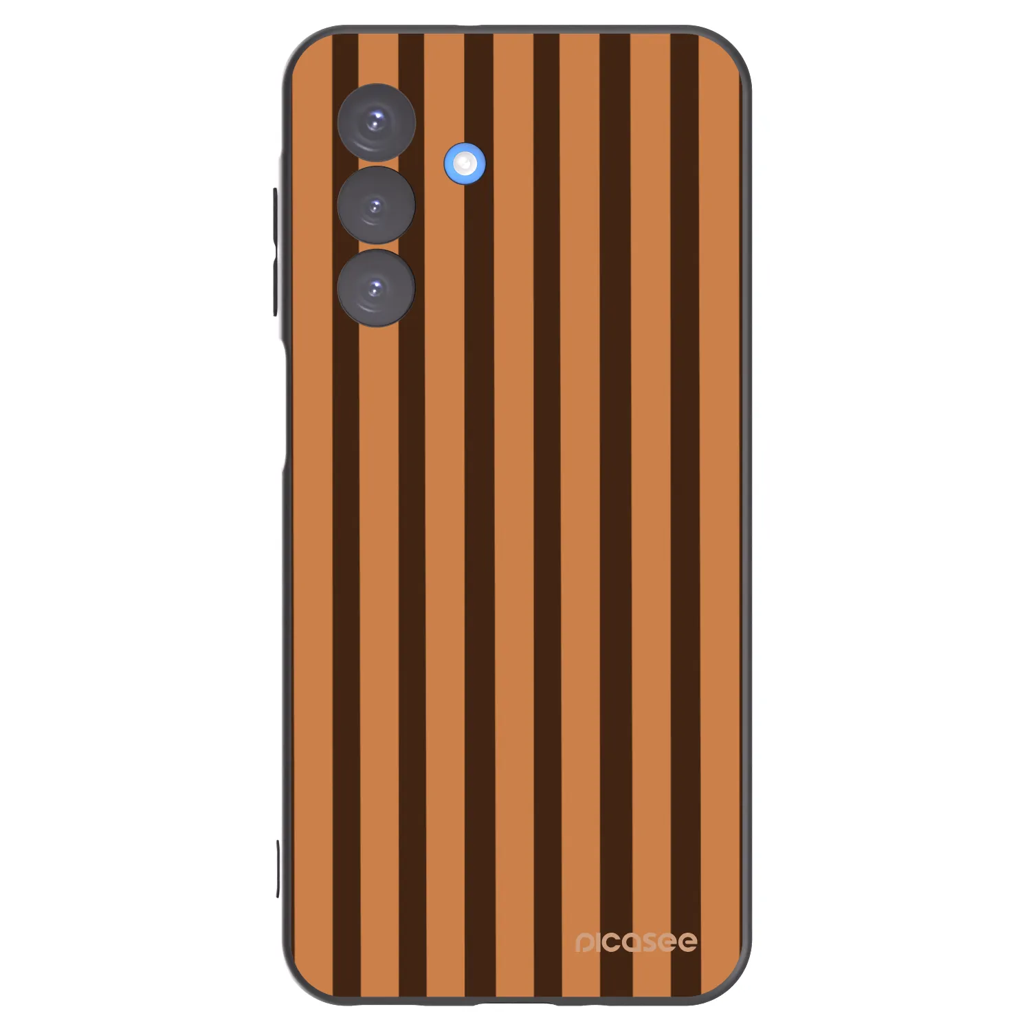 Picasee Μαύρη θήκη σιλικόνης για Samsung Galaxy A17 5G - Caramel lines