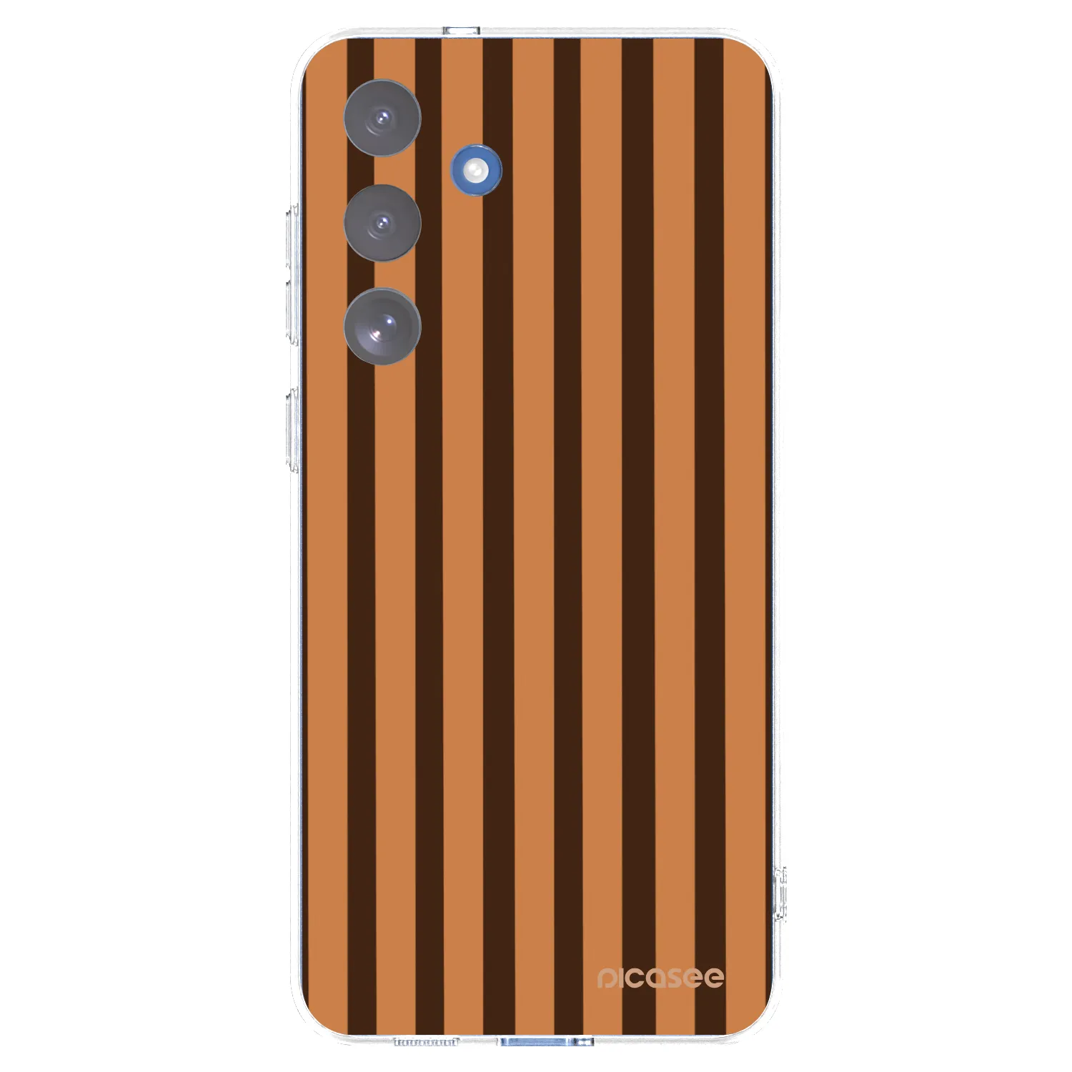 Picasee διαφανής θήκη σιλικόνης Samsung Galaxy S25 FE 5G - Caramel lines