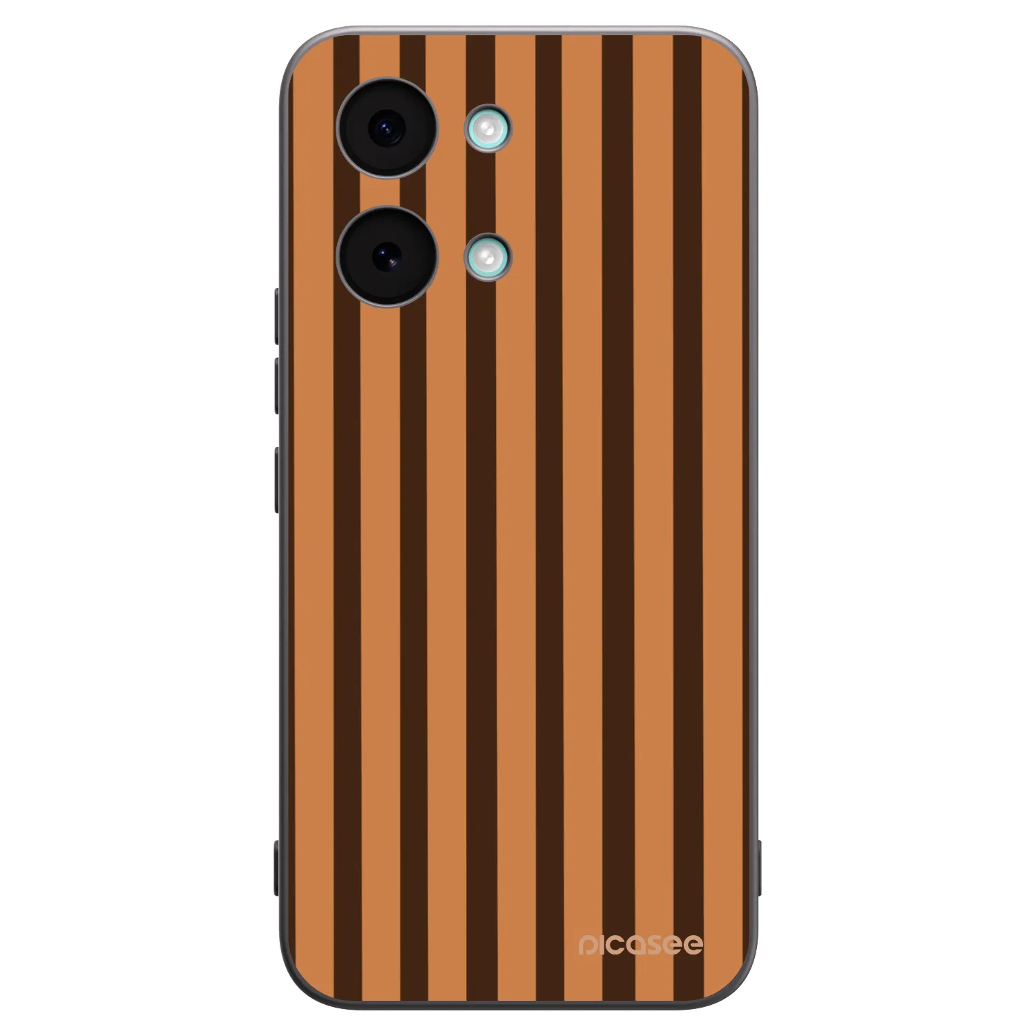 Picasee Μαύρη θήκη σιλικόνης για Xiaomi Poco X8 Pro Max - Caramel lines