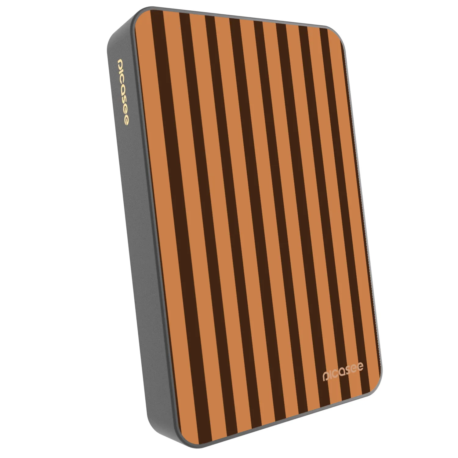 Picasee Powerbank με MagSafe 10 000 mAh Γκρί - Caramel lines