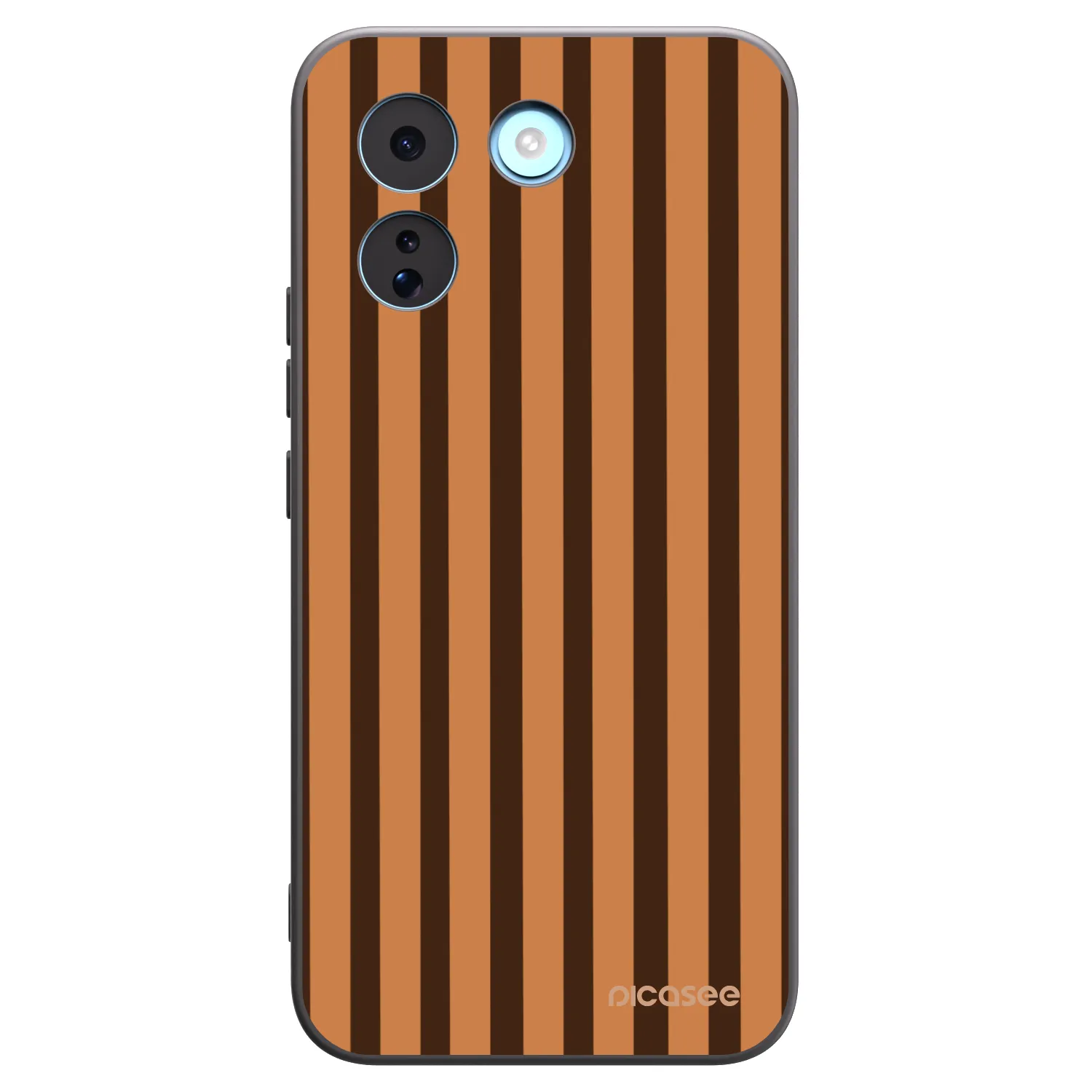 Picasee Μαύρη θήκη σιλικόνης για Xiaomi Redmi Note 17 Pro MAX 5G - Caramel lines