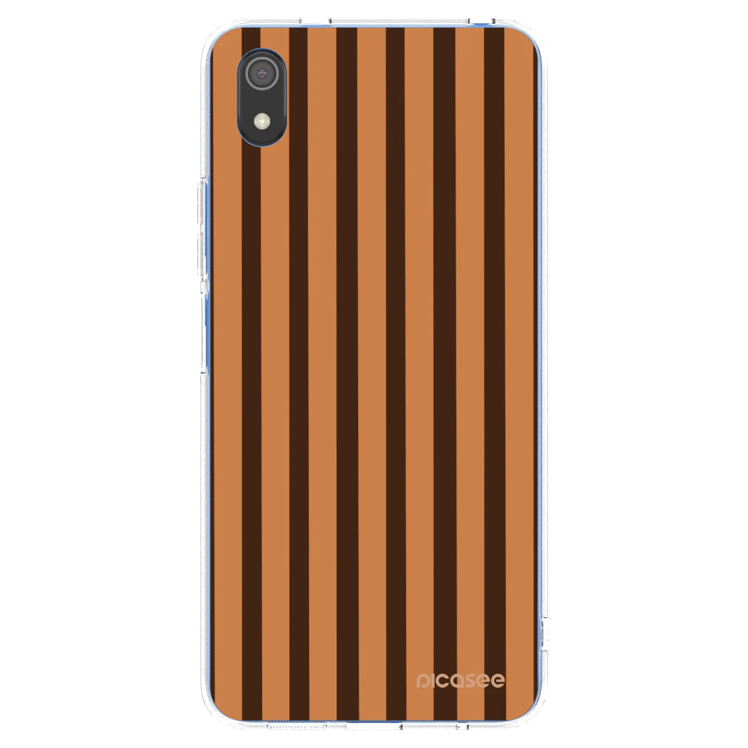 Picasee διαφανής θήκη σιλικόνης Xiaomi Redmi 7A - Caramel lines