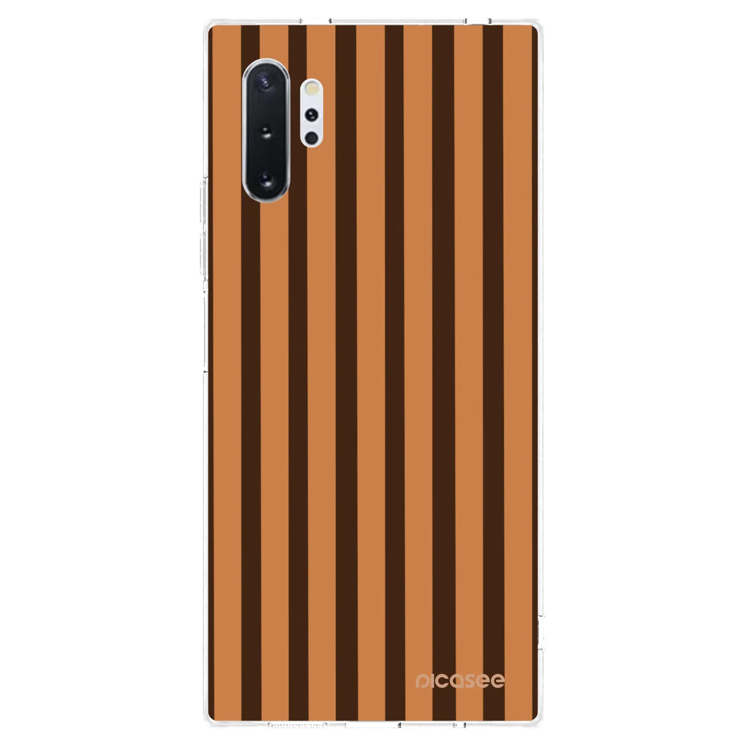 Picasee διαφανής θήκη σιλικόνης Samsung Galaxy Note 10+ N975F - Caramel lines