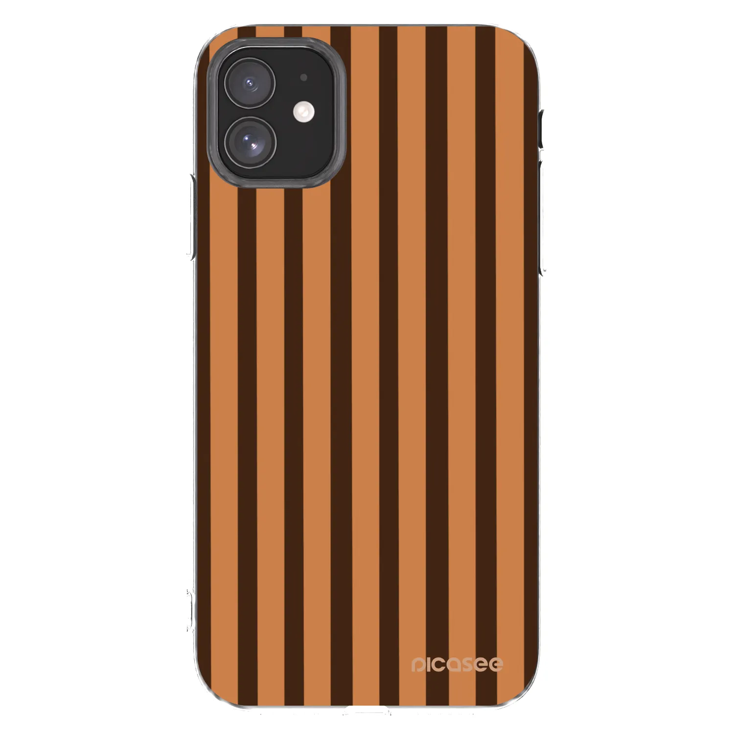Picasee διαφανής θήκη σιλικόνης Apple iPhone 11 - Caramel lines
