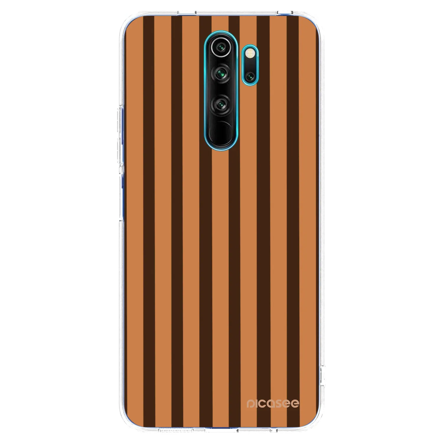 Picasee διαφανής θήκη σιλικόνης Xiaomi Redmi Note 8 Pro - Caramel lines