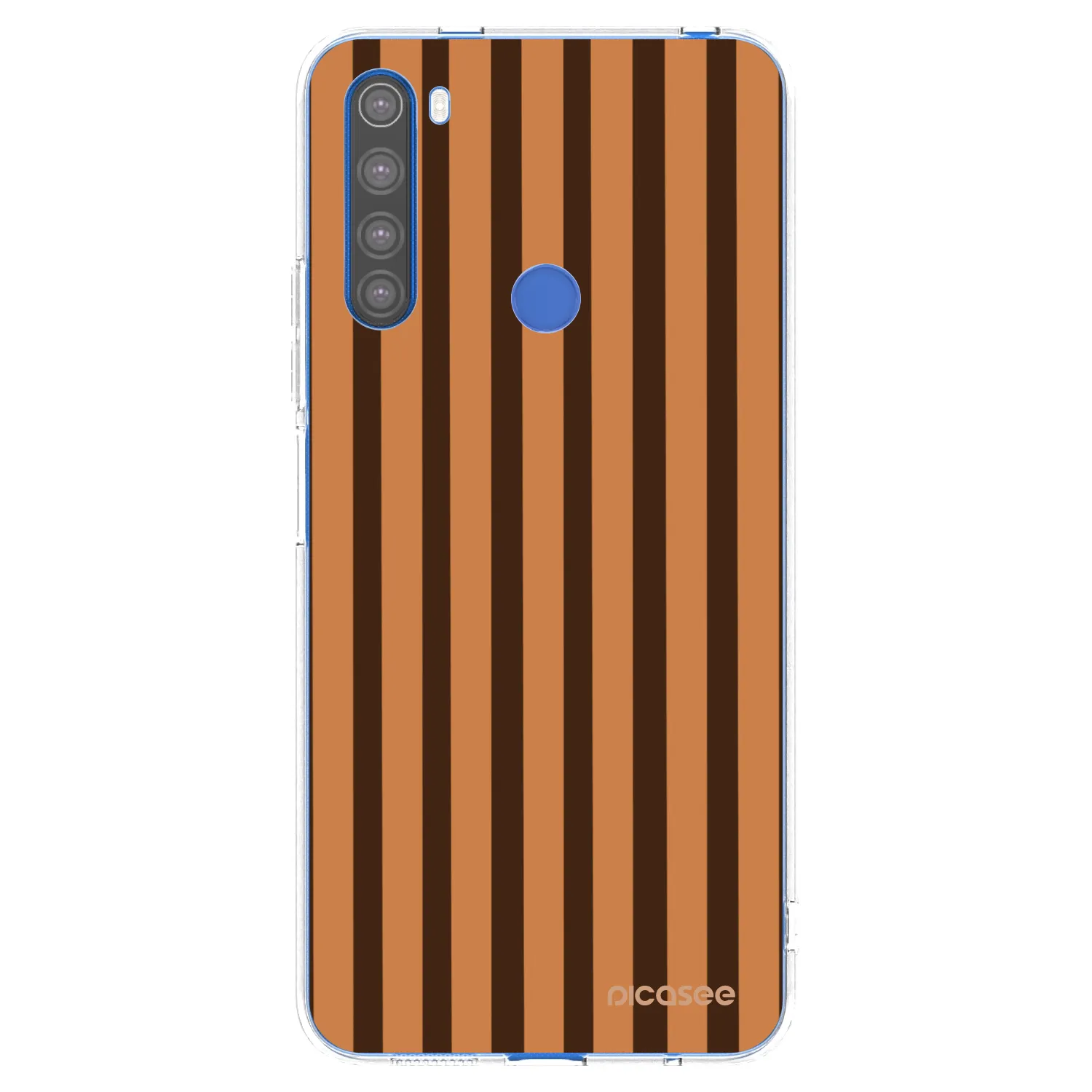 Picasee διαφανής θήκη σιλικόνης Xiaomi Redmi Note 8T - Caramel lines