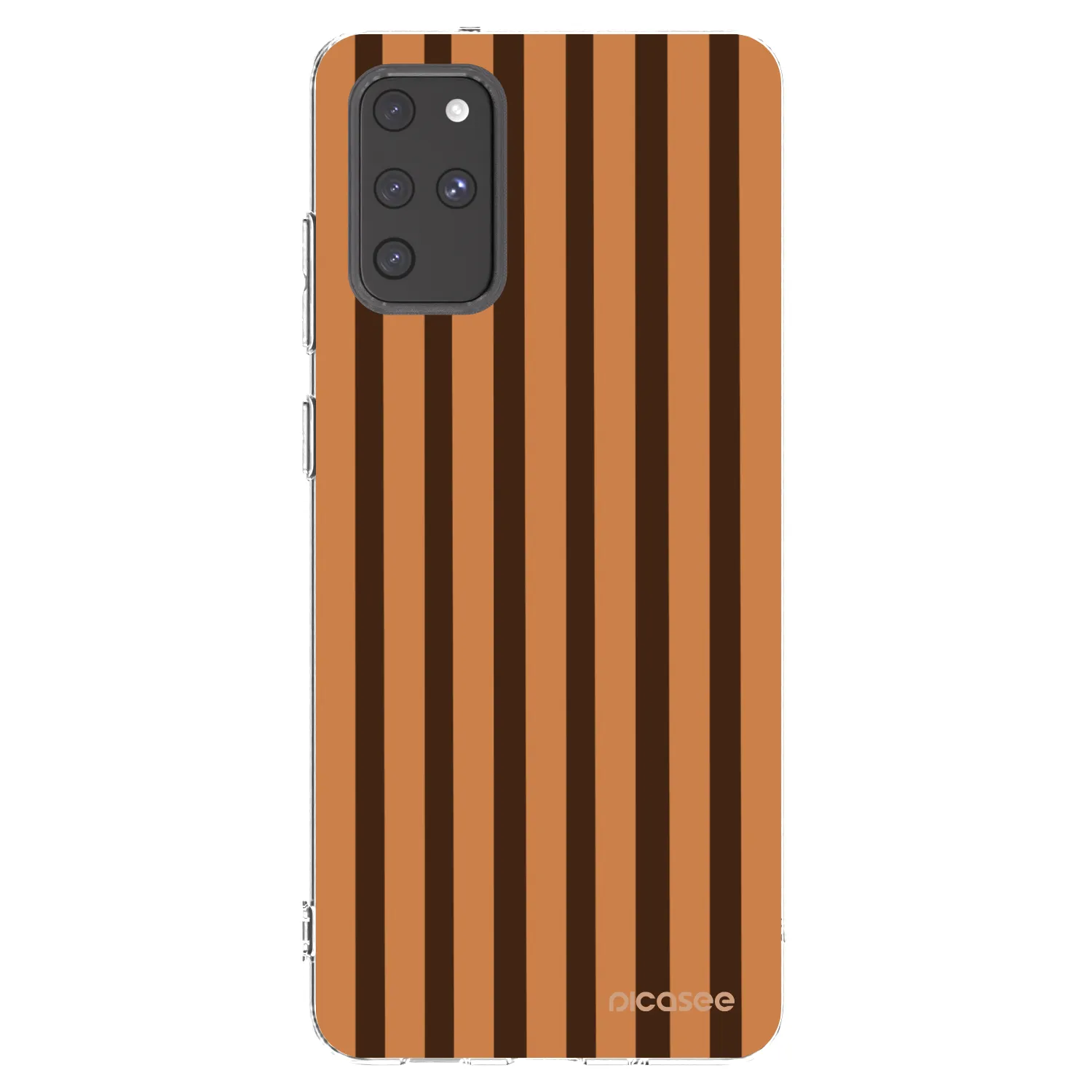 Picasee διαφανής θήκη σιλικόνης Samsung Galaxy S20+ G985F - Caramel lines