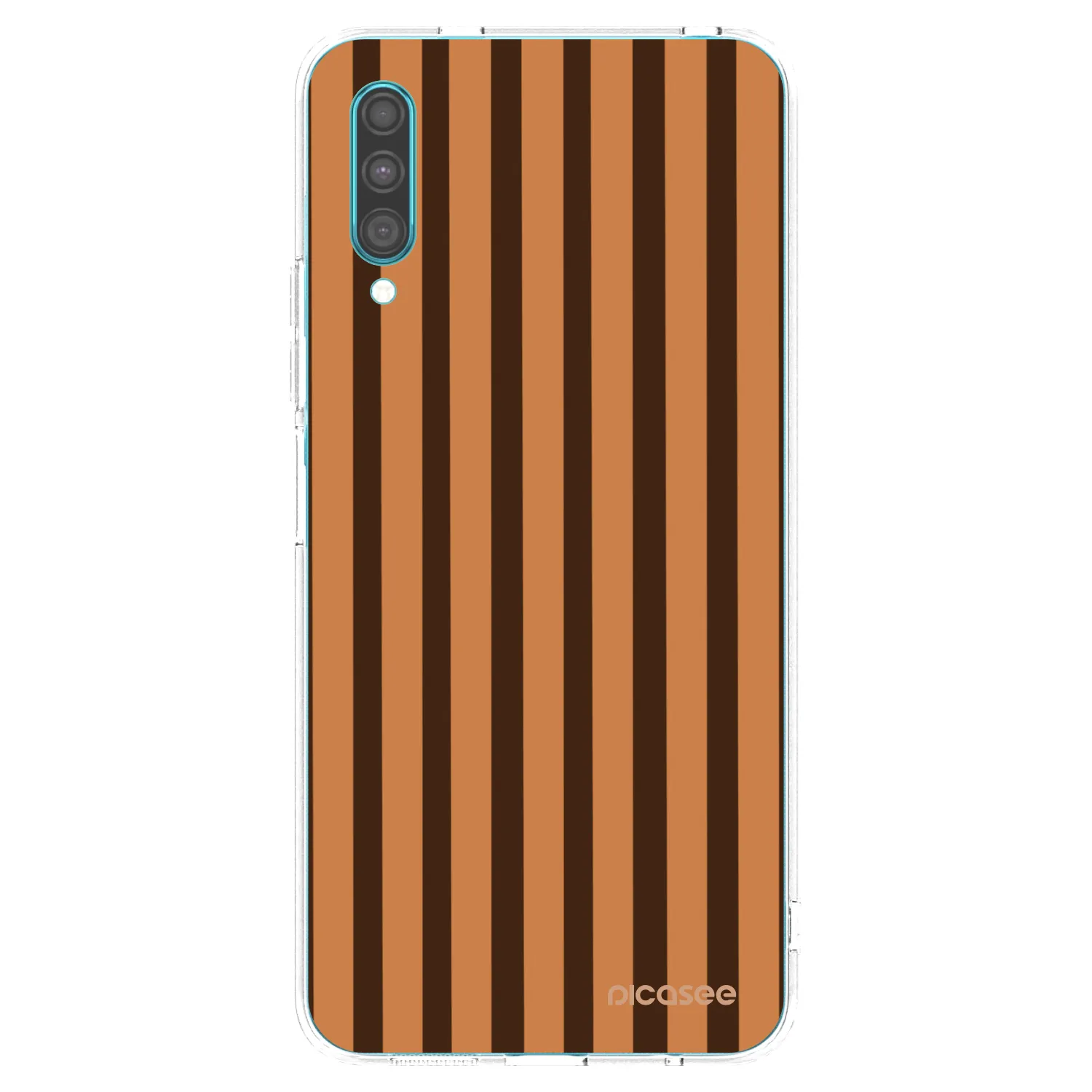 Picasee διαφανής θήκη σιλικόνης Samsung Galaxy A30s A307F - Caramel lines