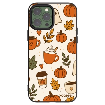 Picasee Μαύρη θήκη σιλικόνης για Apple iPhone 13 Pro Max - Fall vibes