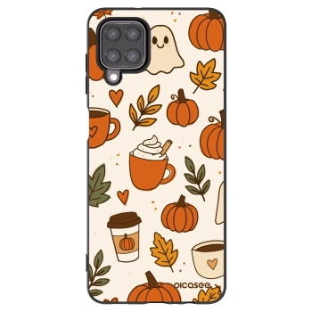 Picasee Μαύρη θήκη σιλικόνης για Samsung Galaxy M12 M127F - Fall vibes
