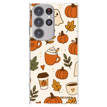 Picasee διαφανής θήκη σιλικόνης Samsung Galaxy S23 Ultra 5G - Fall vibes