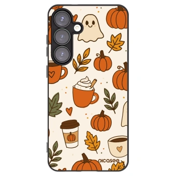 Picasee Μαύρη θήκη σιλικόνης για Samsung Galaxy S25+ 5G - Fall vibes
