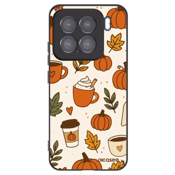 Picasee Μαύρη θήκη σιλικόνης για Xiaomi 15 - Fall vibes
