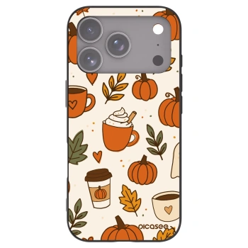 Picasee Μαύρη θήκη σιλικόνης για Apple iPhone 17 Pro - Fall vibes