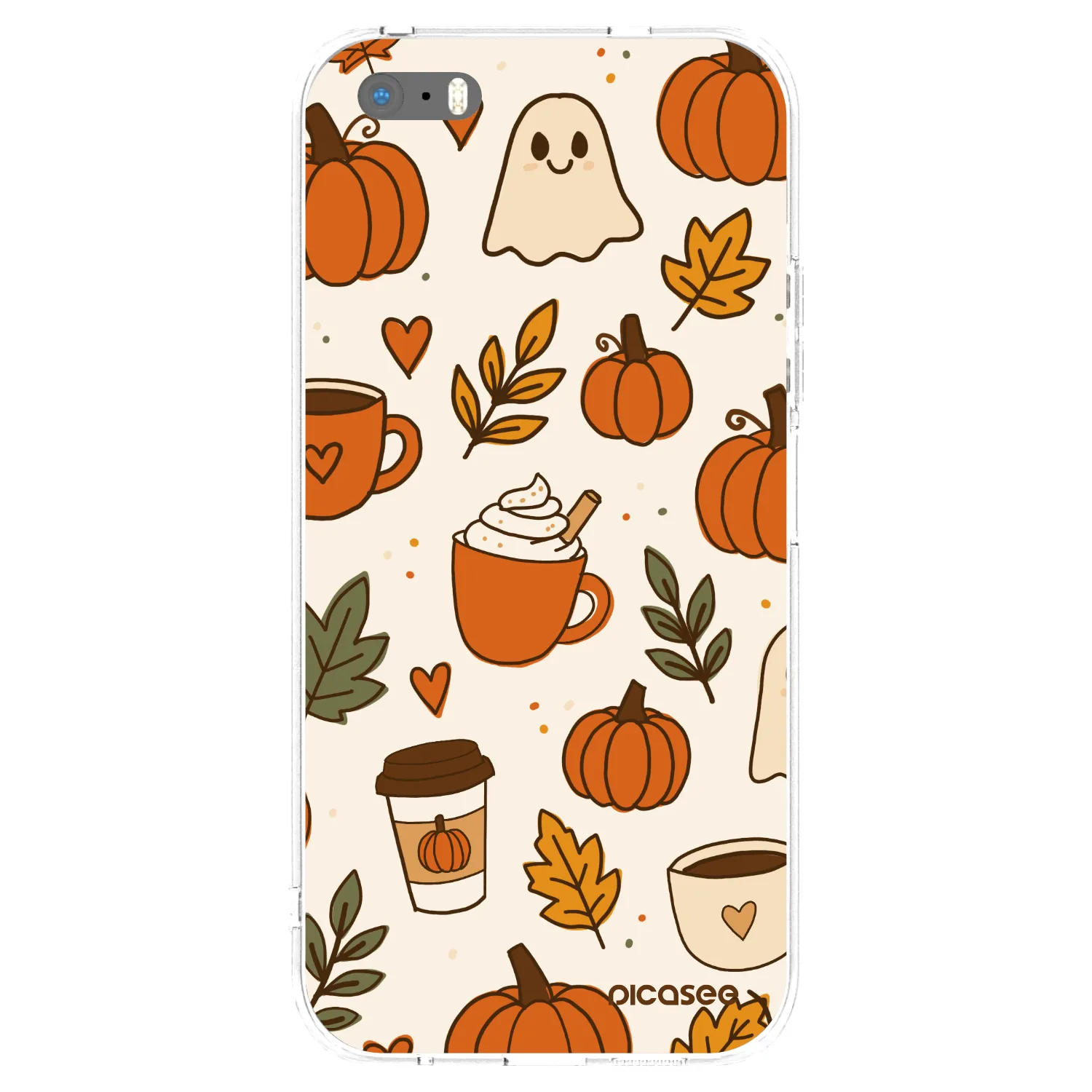 Picasee διαφανής θήκη σιλικόνης Apple iPhone 5/5S/SE - Fall vibes