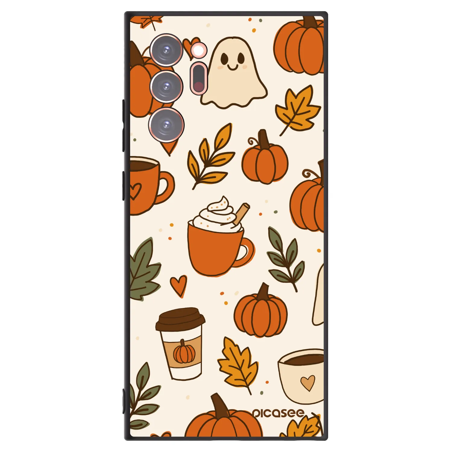 Picasee Μαύρη θήκη σιλικόνης για Samsung Galaxy Note 20 Ultra - Fall vibes