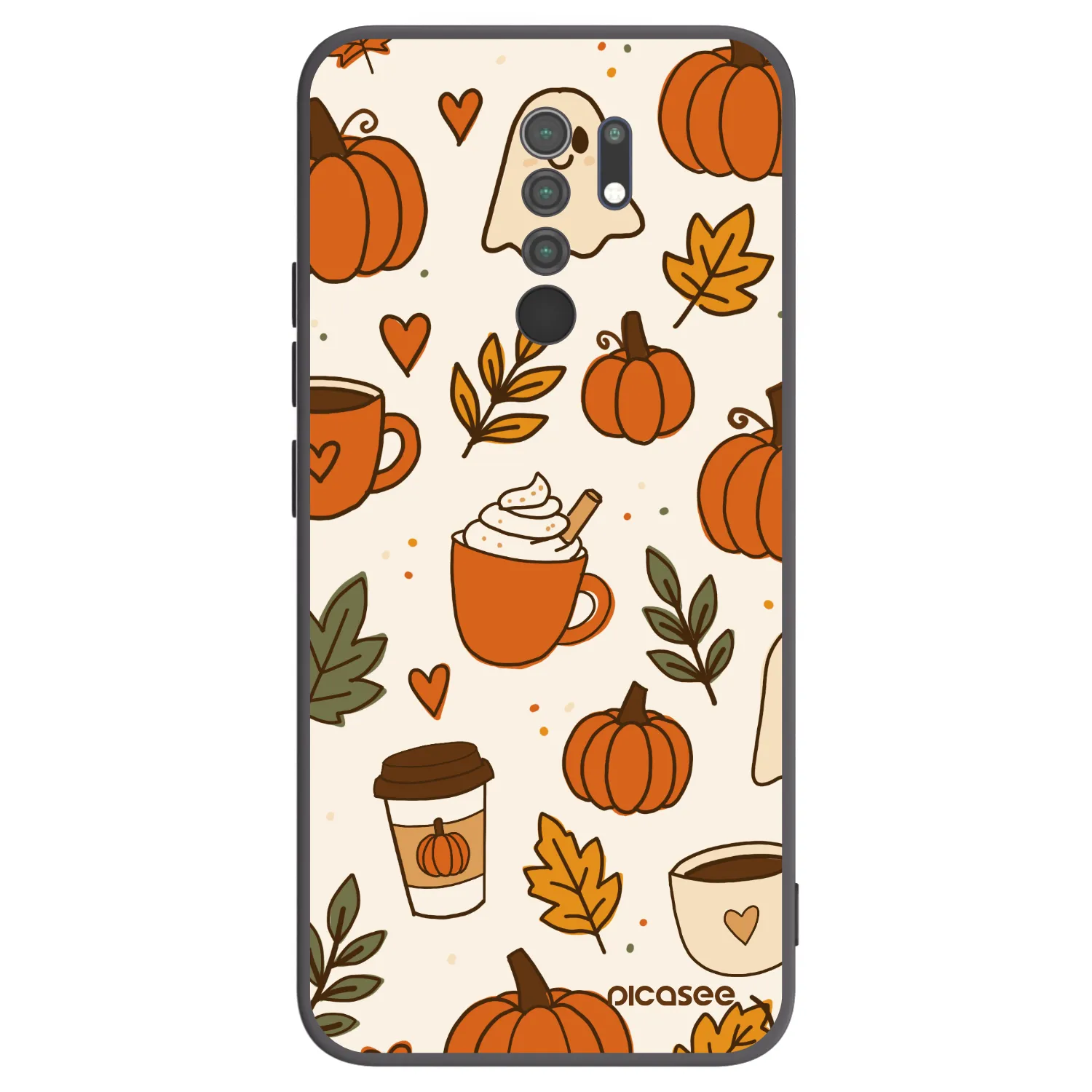 Picasee Μαύρη θήκη σιλικόνης για Xiaomi Redmi 9 - Fall vibes