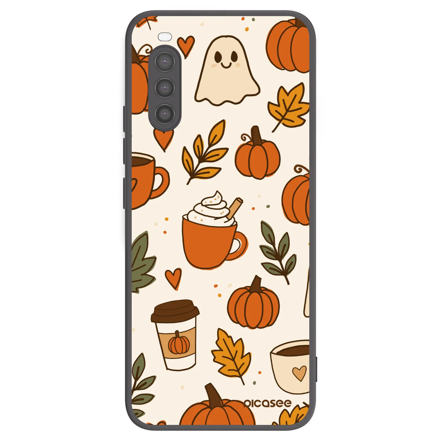 Picasee Μαύρη θήκη σιλικόνης για Sony Xperia 10 II - Fall vibes
