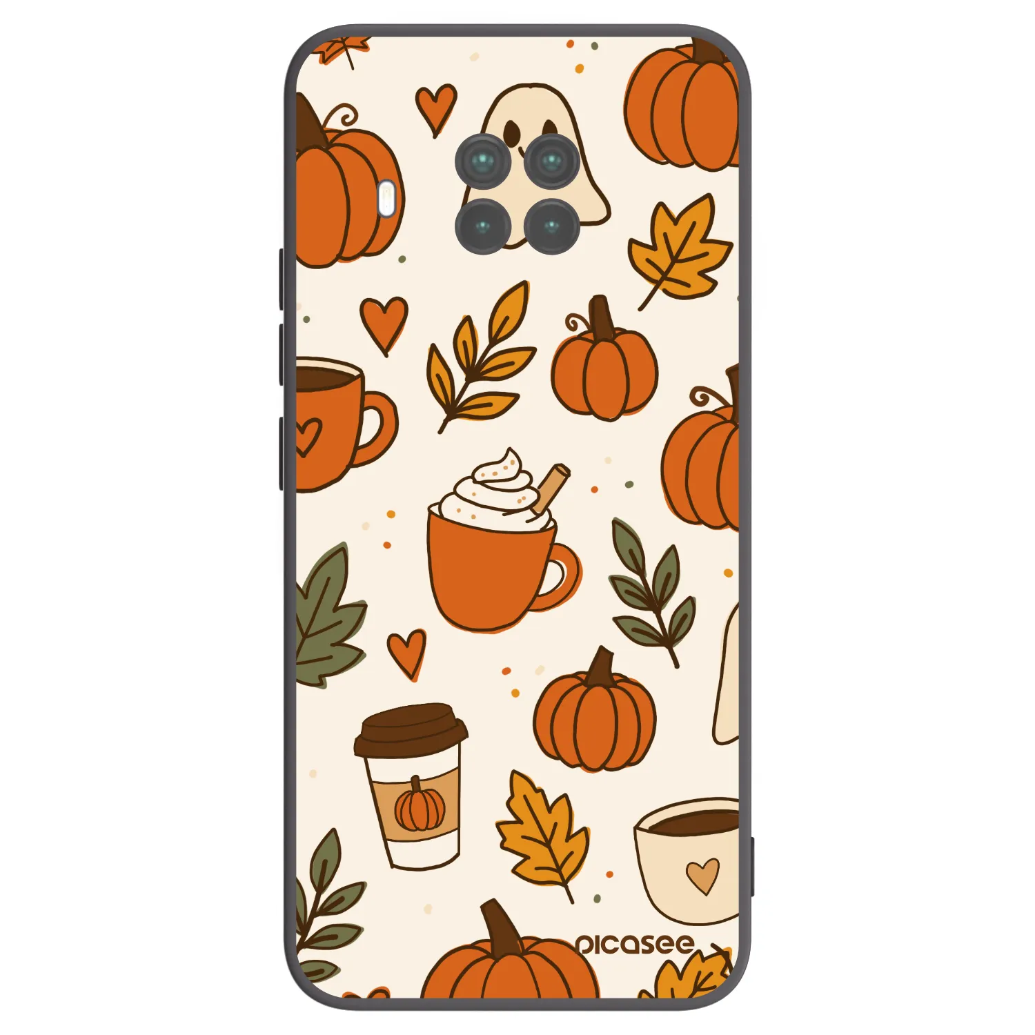 Picasee Μαύρη θήκη σιλικόνης για Xiaomi Mi 10T Lite - Fall vibes