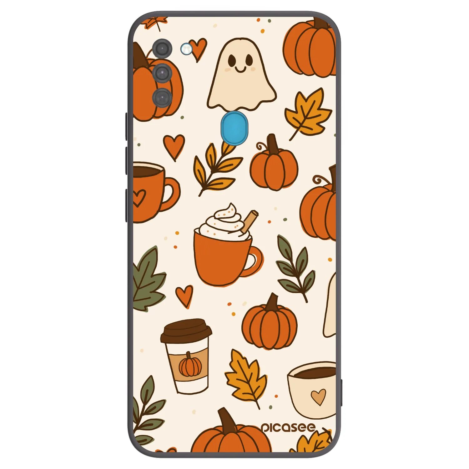 Picasee Μαύρη θήκη σιλικόνης για Samsung Galaxy M11 - Fall vibes