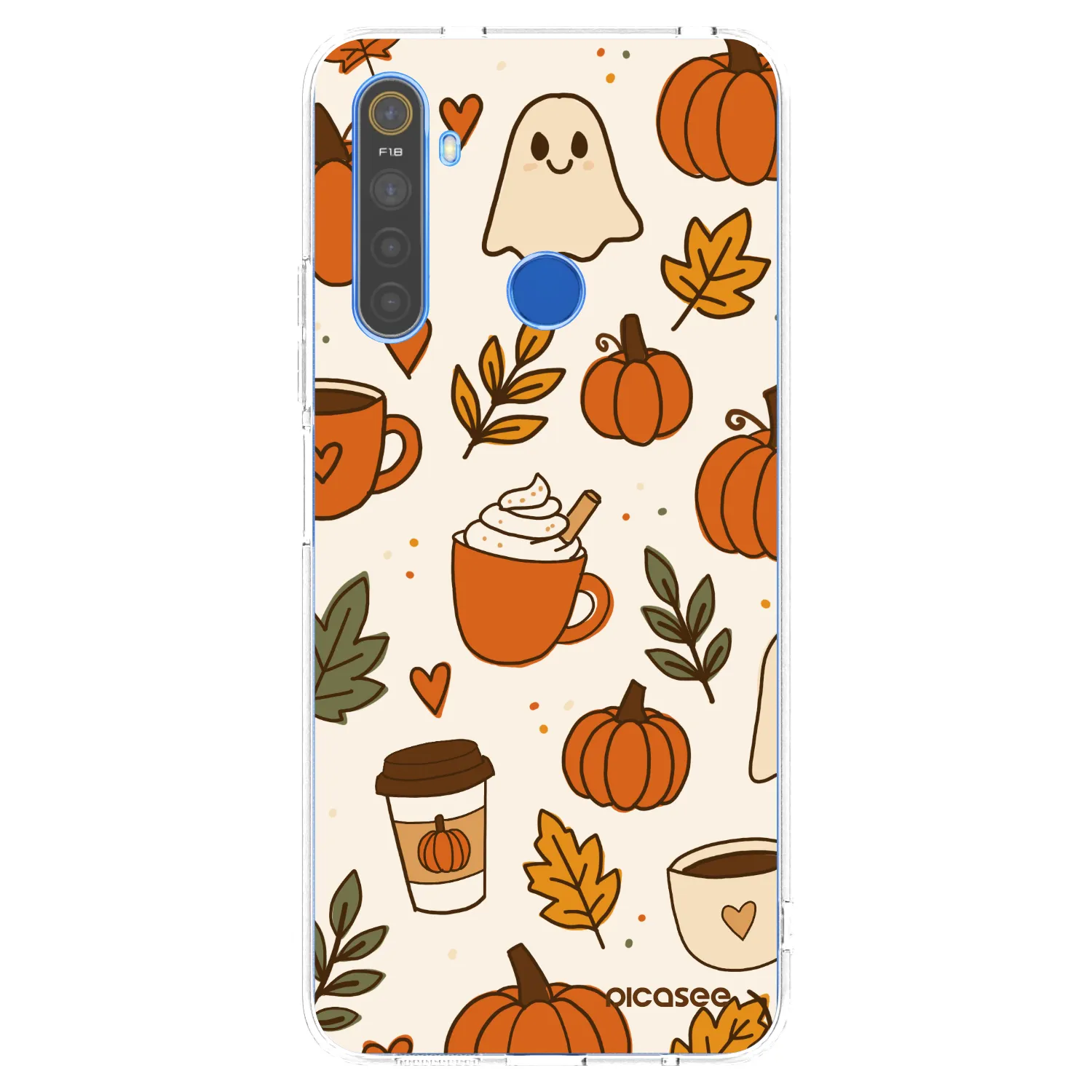 Picasee διαφανής θήκη σιλικόνης Realme 5 - Fall vibes