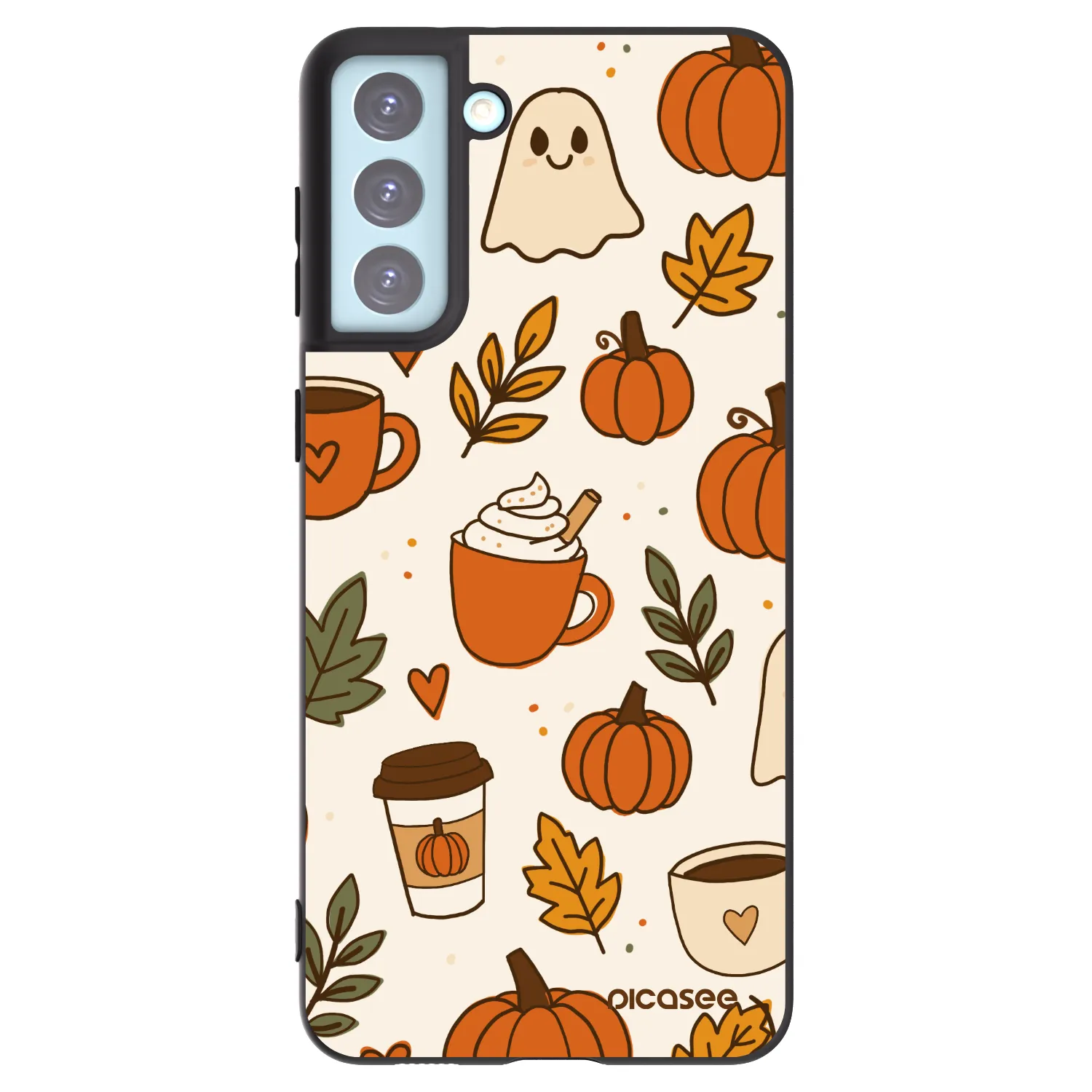 Picasee Μαύρη θήκη σιλικόνης για Samsung Galaxy S21+ 5G G996F - Fall vibes