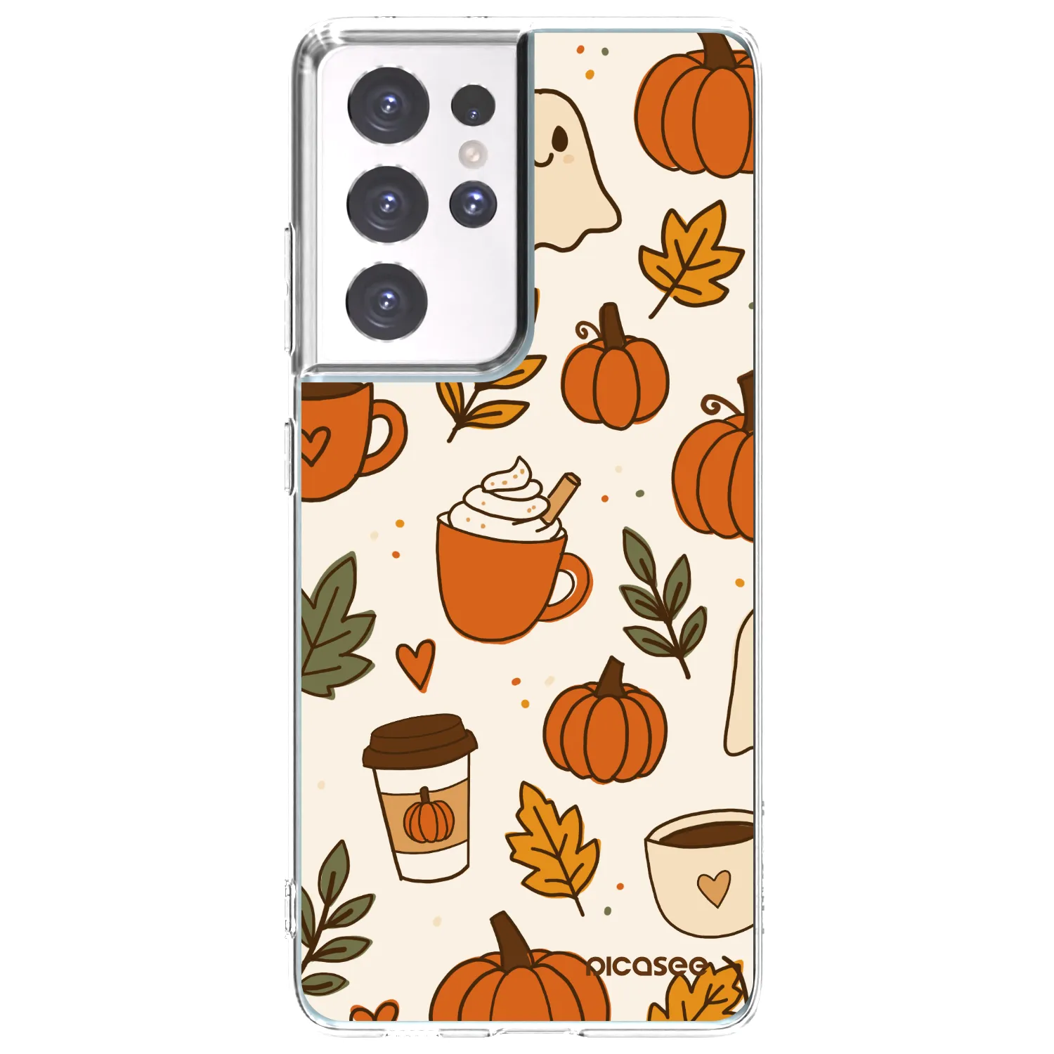 Picasee διαφανής θήκη σιλικόνης Samsung Galaxy S21 Ultra 5G G998B - Fall vibes