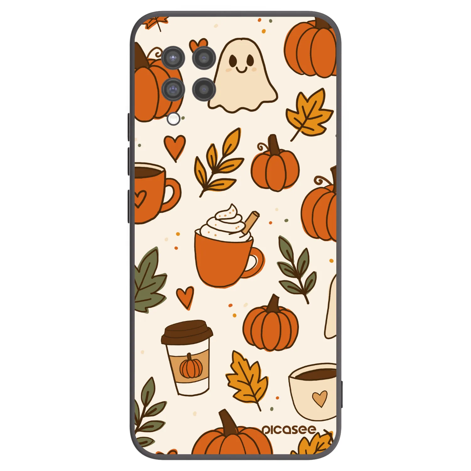 Picasee Μαύρη θήκη σιλικόνης για Samsung Galaxy A42 A426B - Fall vibes