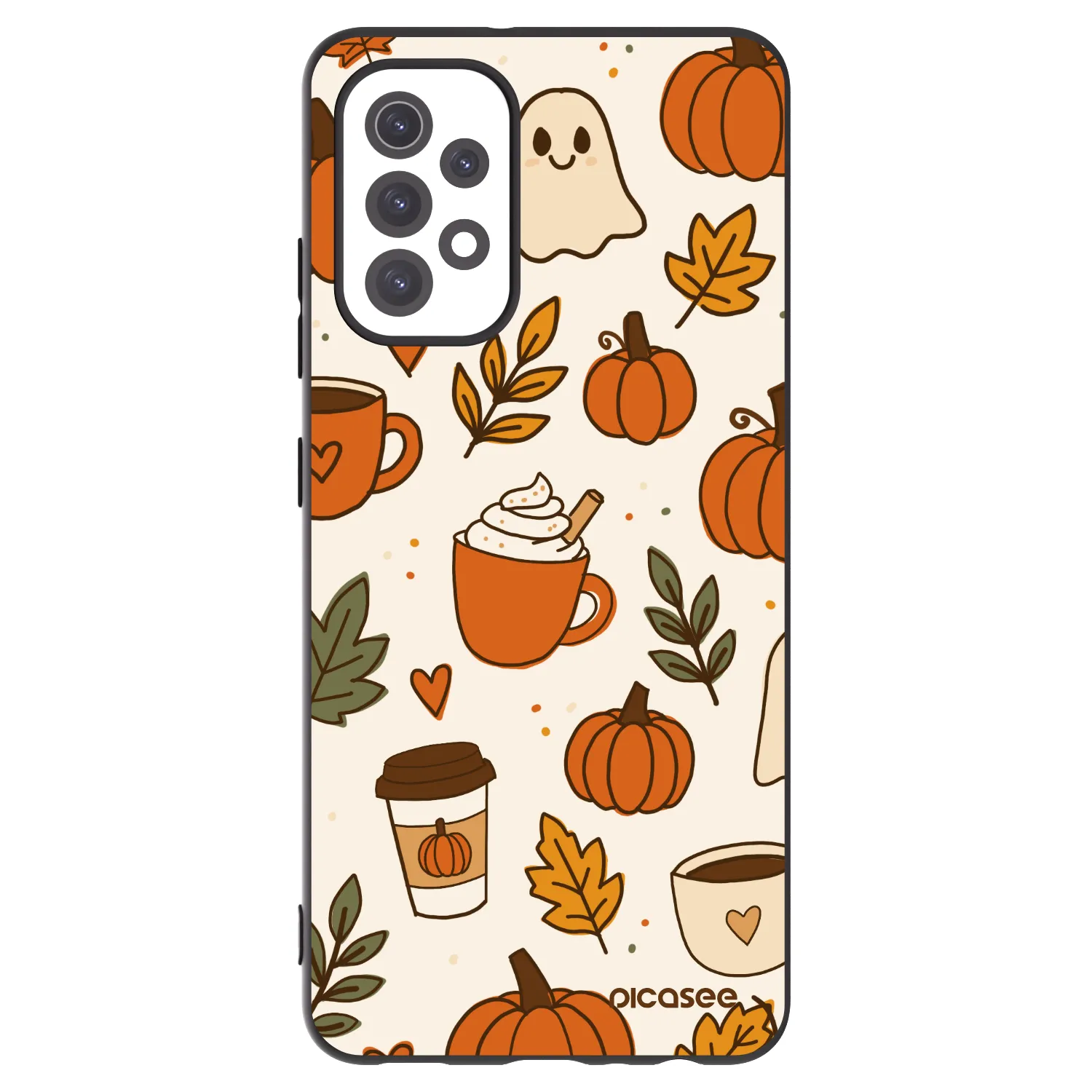 Picasee Μαύρη θήκη σιλικόνης για Samsung Galaxy A32 5G A326B - Fall vibes