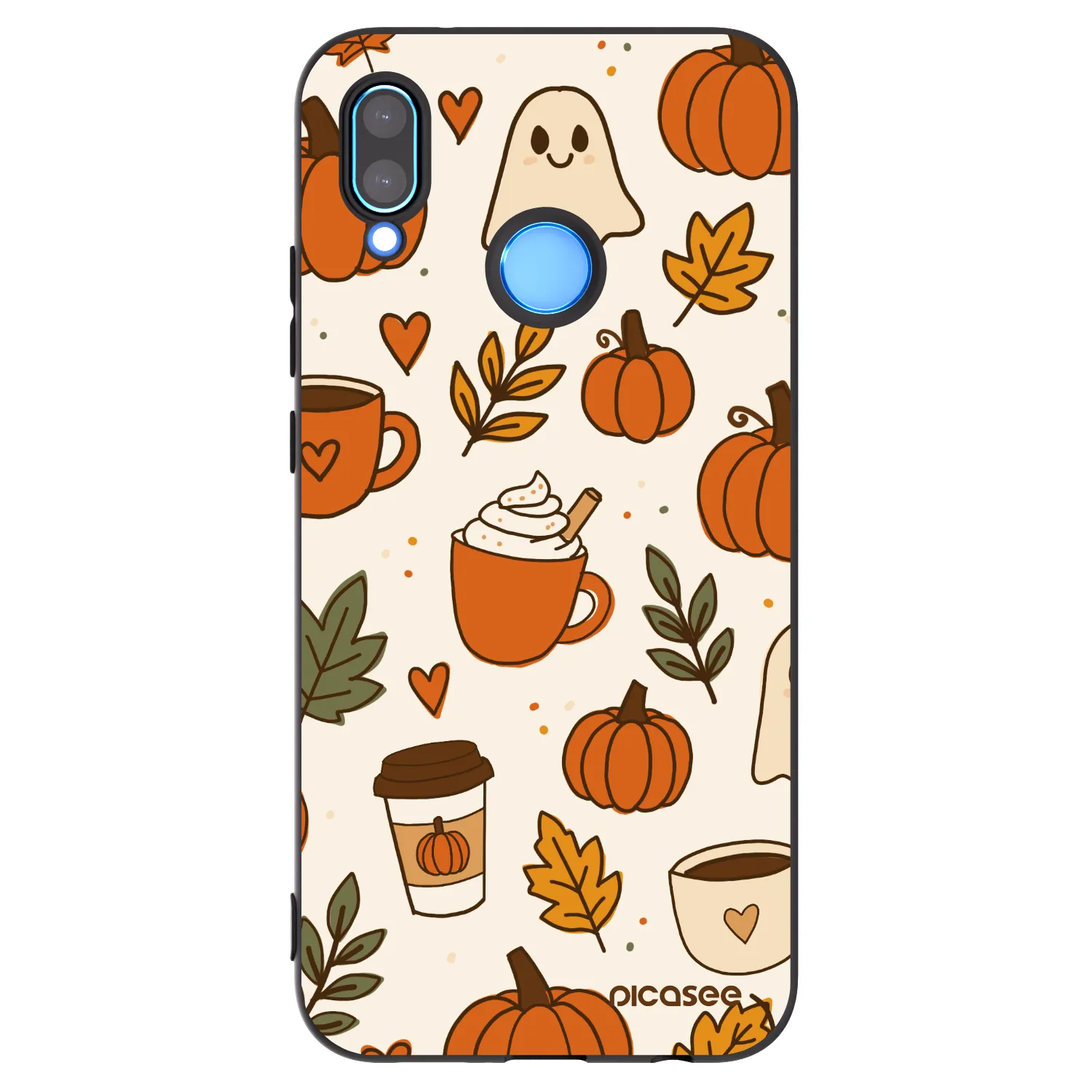 Picasee Μαύρη θήκη σιλικόνης για Huawei P20 Lite - Fall vibes