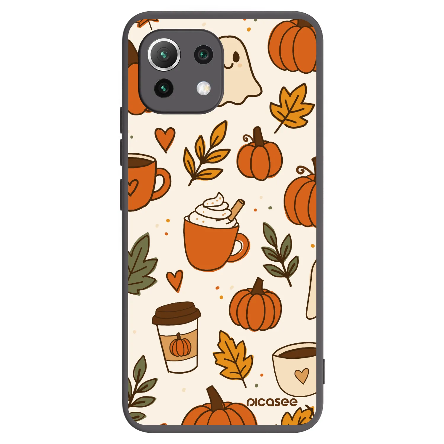 Picasee Μαύρη θήκη σιλικόνης για Xiaomi Mi 11 Lite - Fall vibes