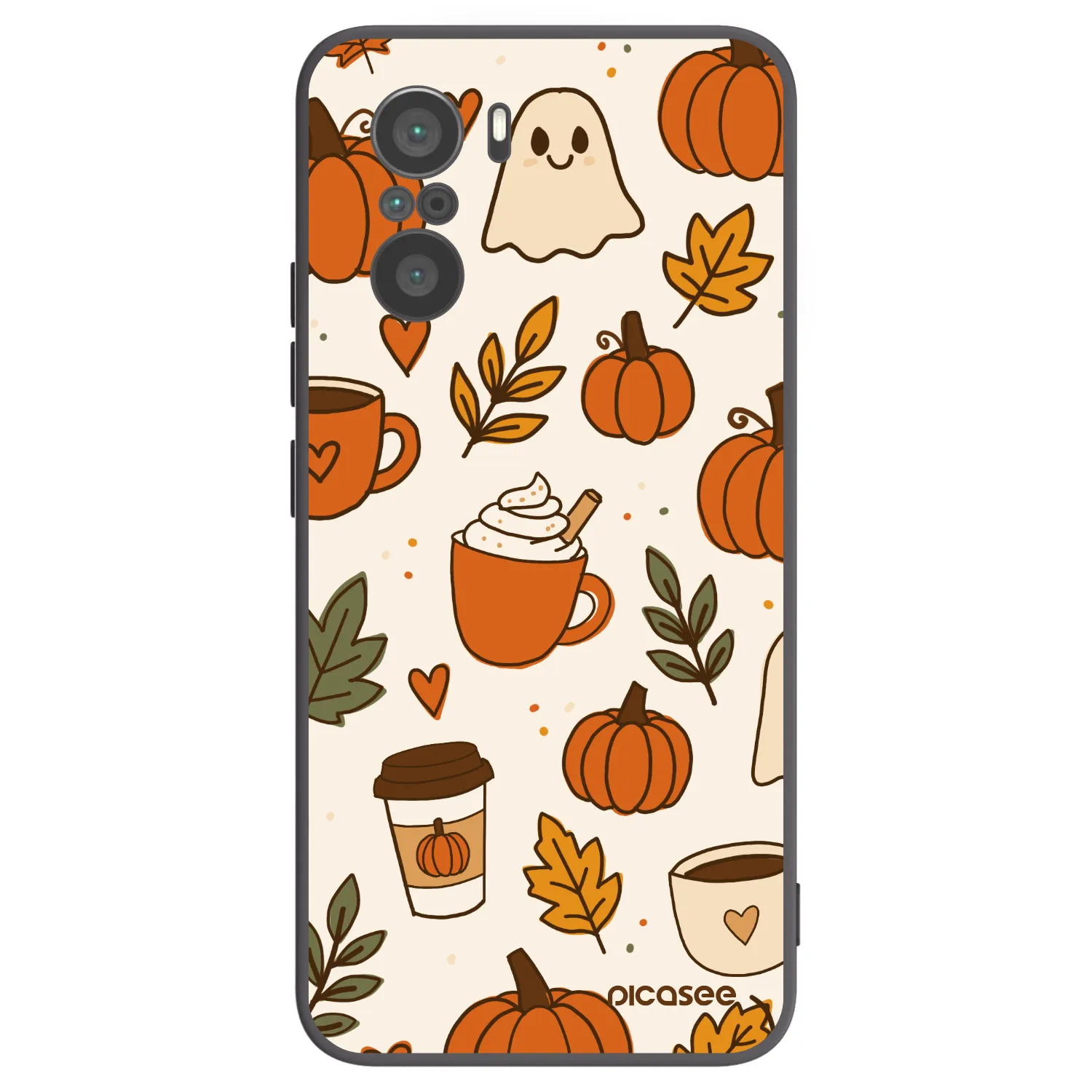 Picasee Μαύρη θήκη σιλικόνης για Xiaomi Poco F3 - Fall vibes