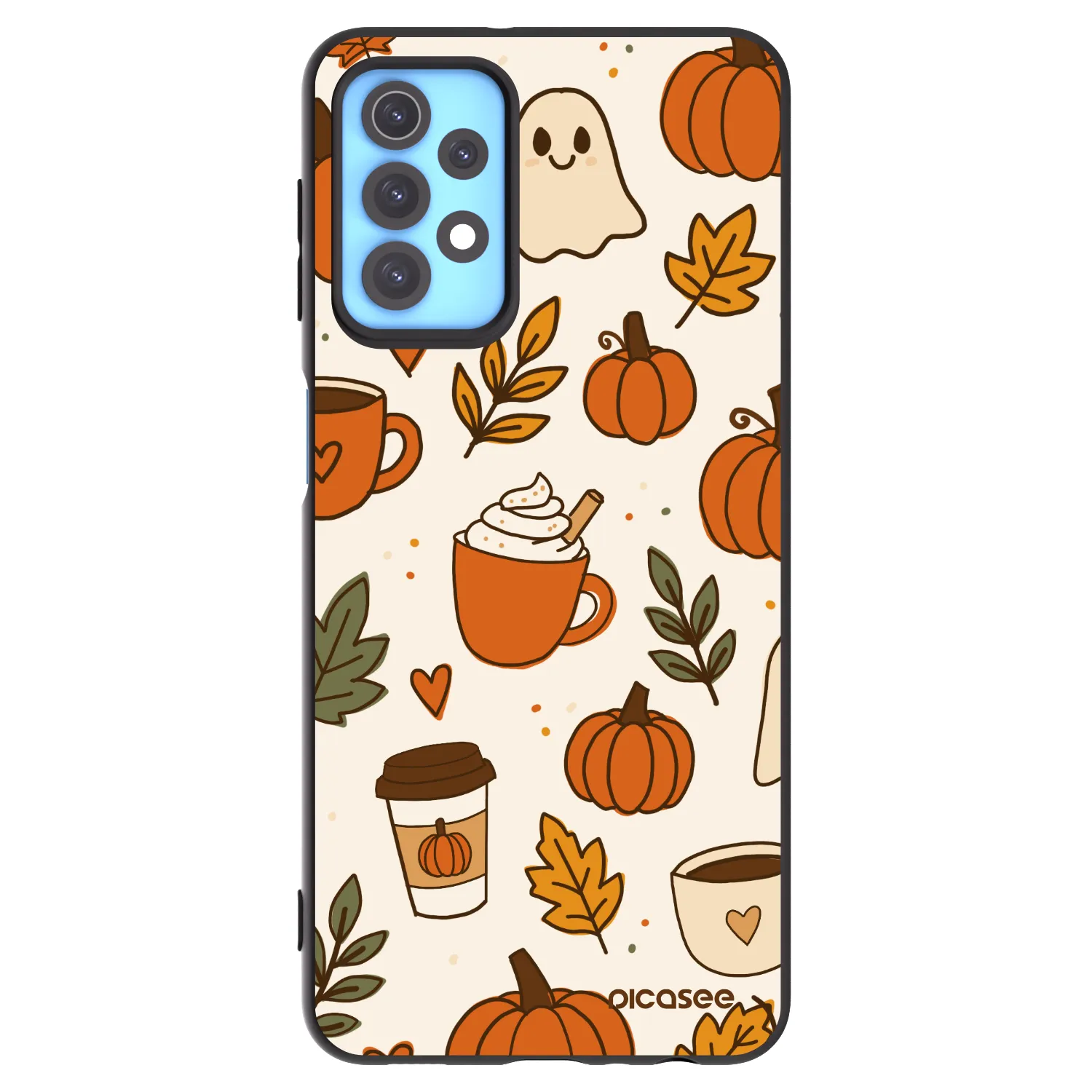 Picasee Μαύρη θήκη σιλικόνης για Samsung Galaxy A32 4G SM-A325F - Fall vibes