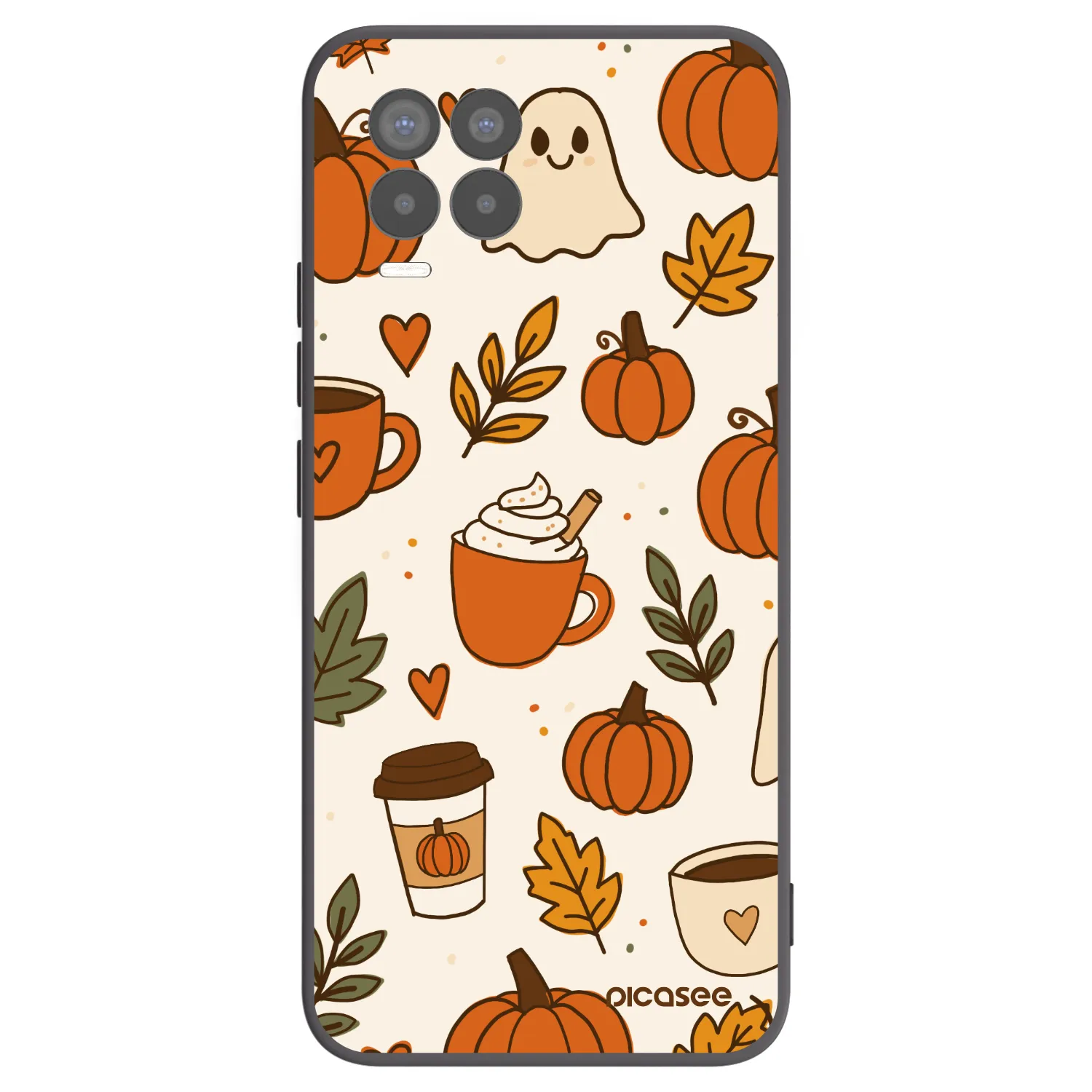 Picasee Μαύρη θήκη σιλικόνης για Realme 8 Pro - Fall vibes