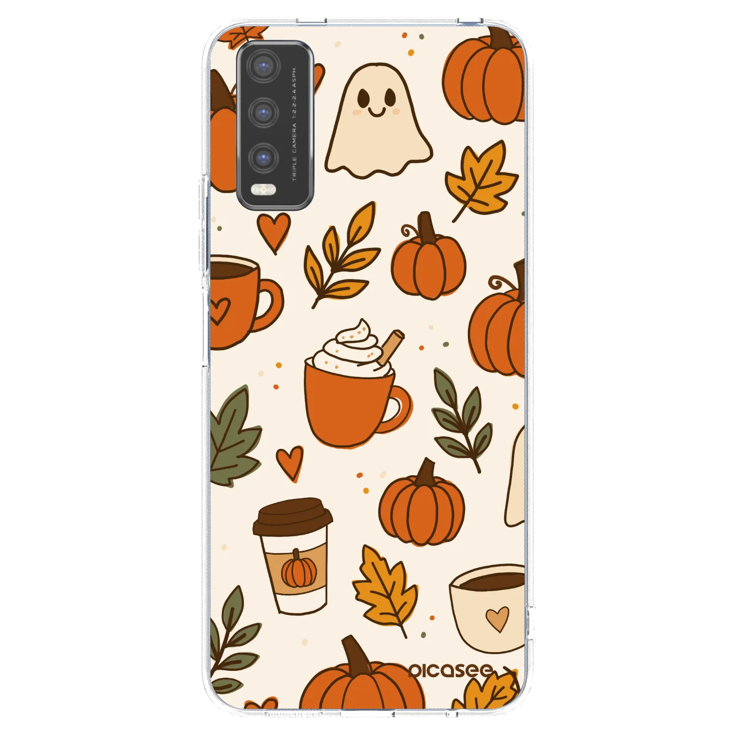 Picasee διαφανής θήκη σιλικόνης Vivo Y20s - Fall vibes