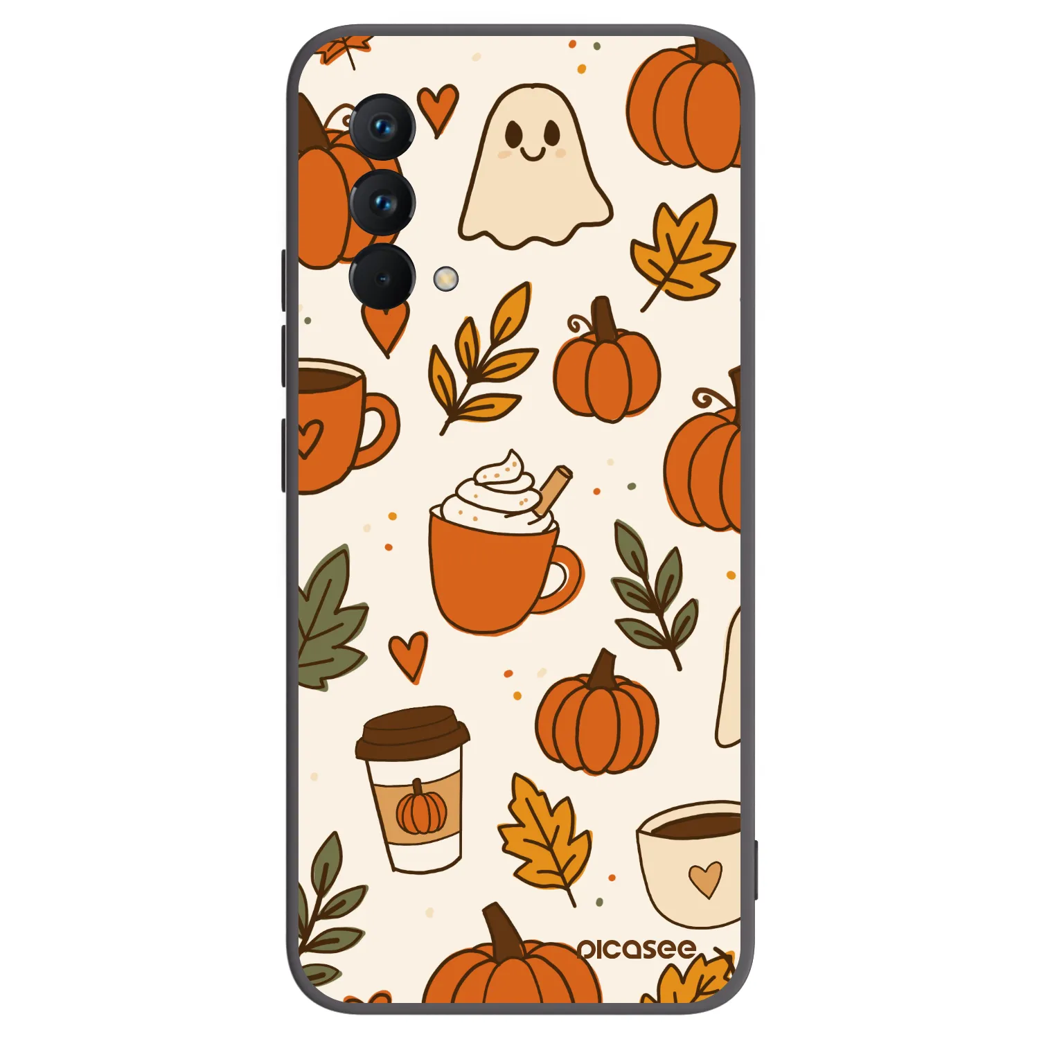 Picasee Μαύρη θήκη σιλικόνης για Realme GT Master Edition 5G - Fall vibes