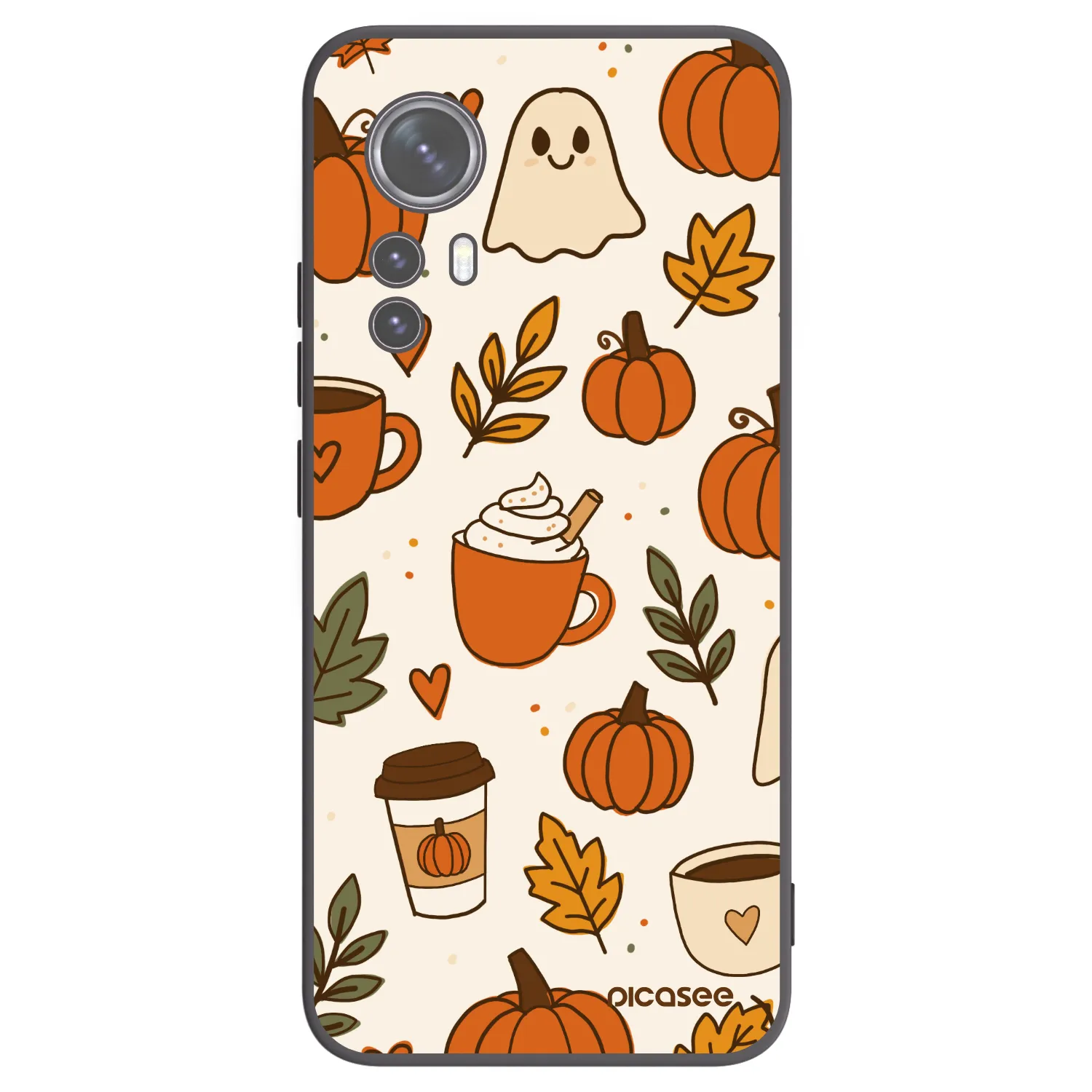 Picasee Μαύρη θήκη σιλικόνης για Xiaomi 12 - Fall vibes