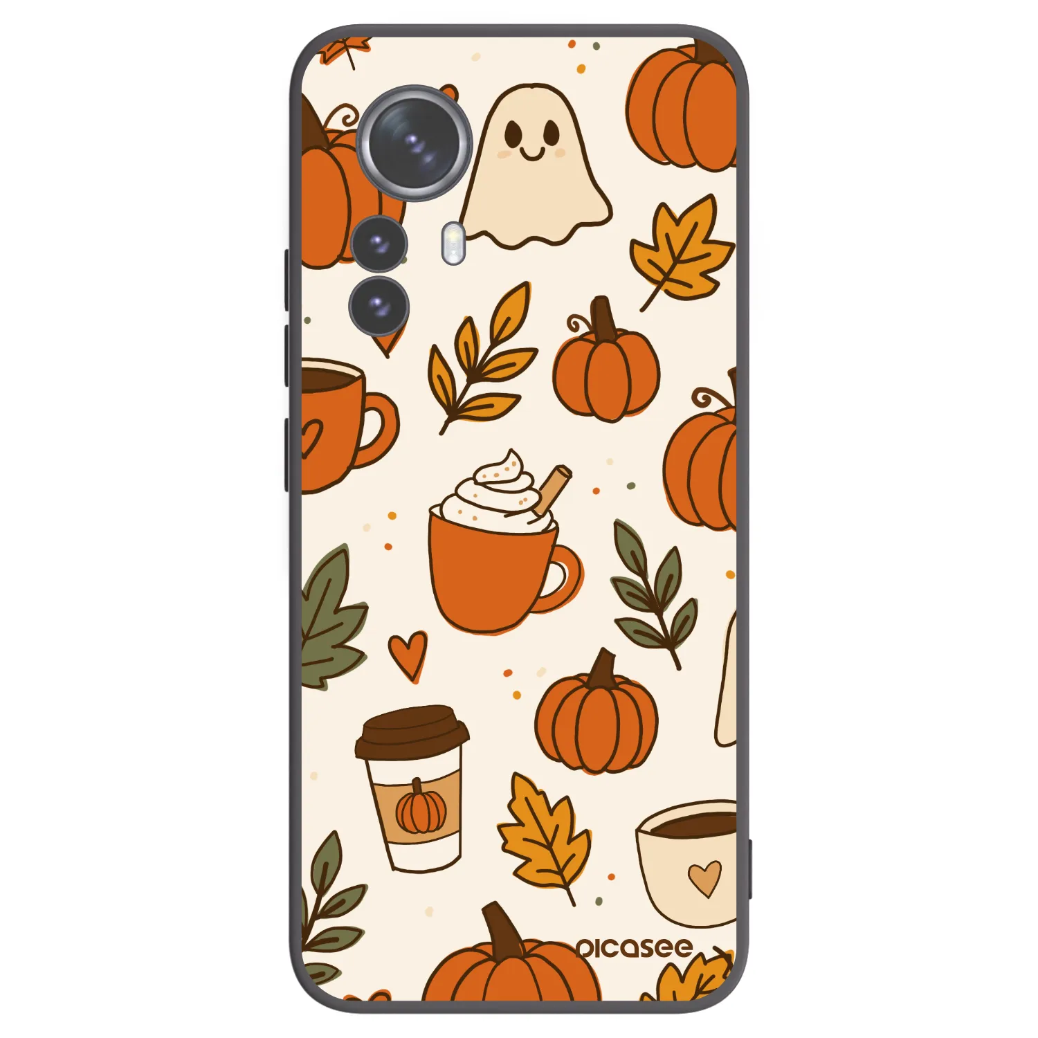 Picasee Μαύρη θήκη σιλικόνης για Xiaomi 12 Pro - Fall vibes